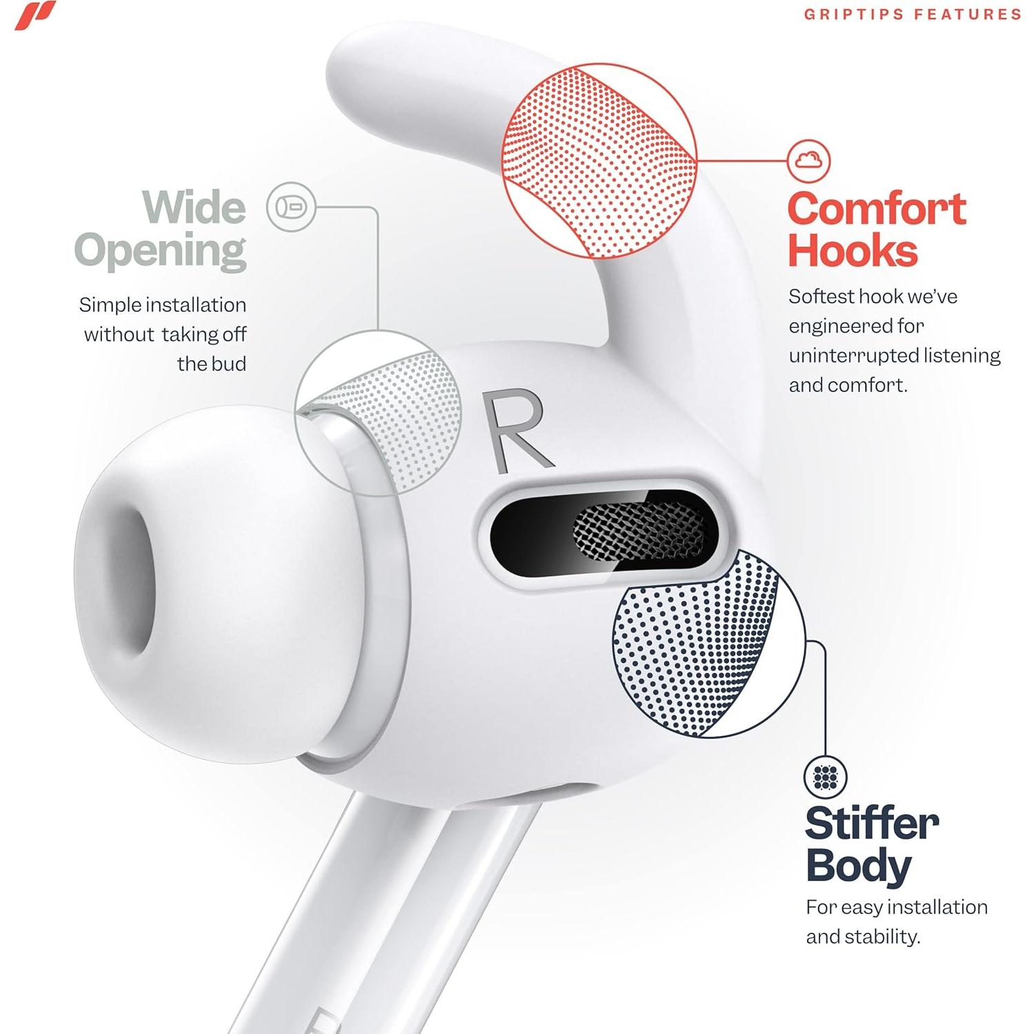 Ganchos Antideslizantes Proof Labs para AirPods Pro 1 - 3 Pares