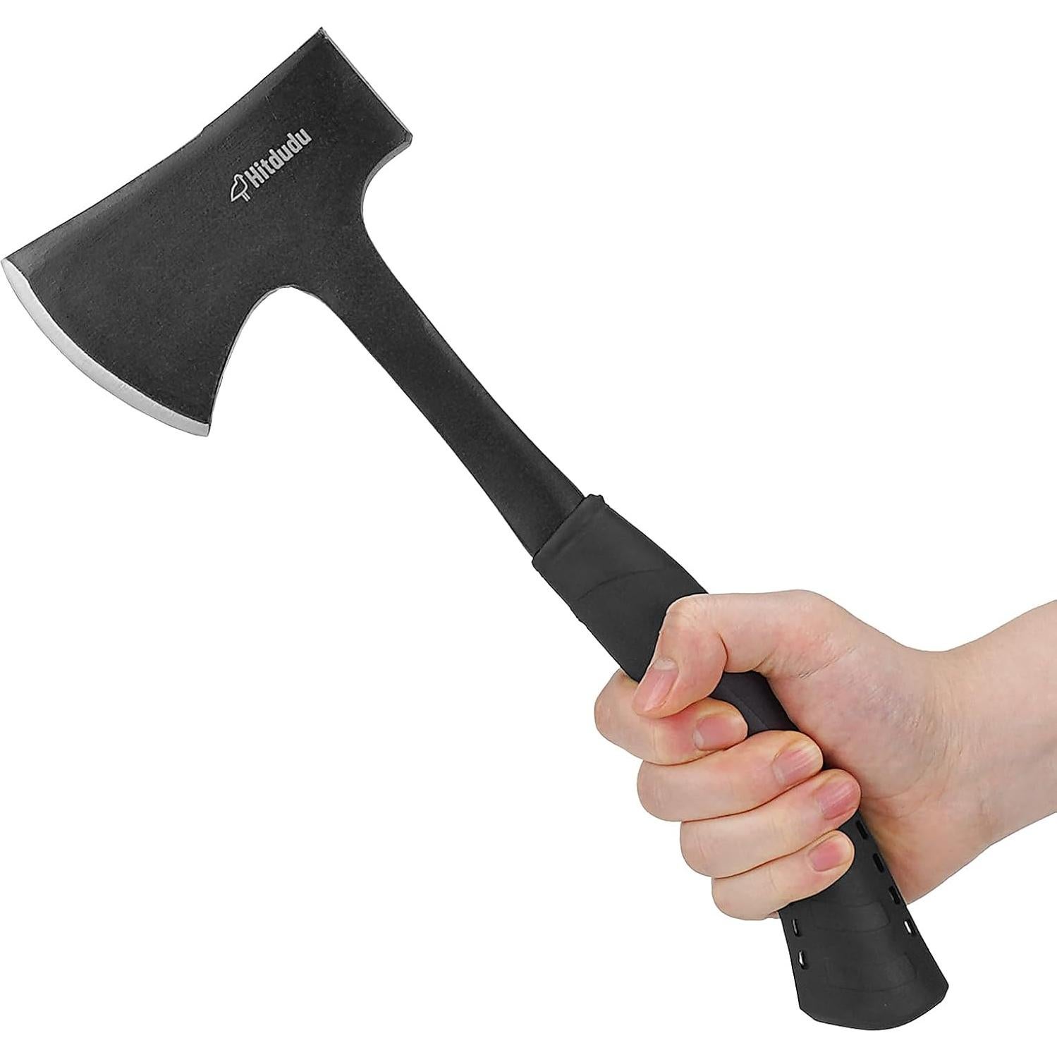 Hacha de Camping Hitdudu 33.8 cm Acero Forjado con Funda