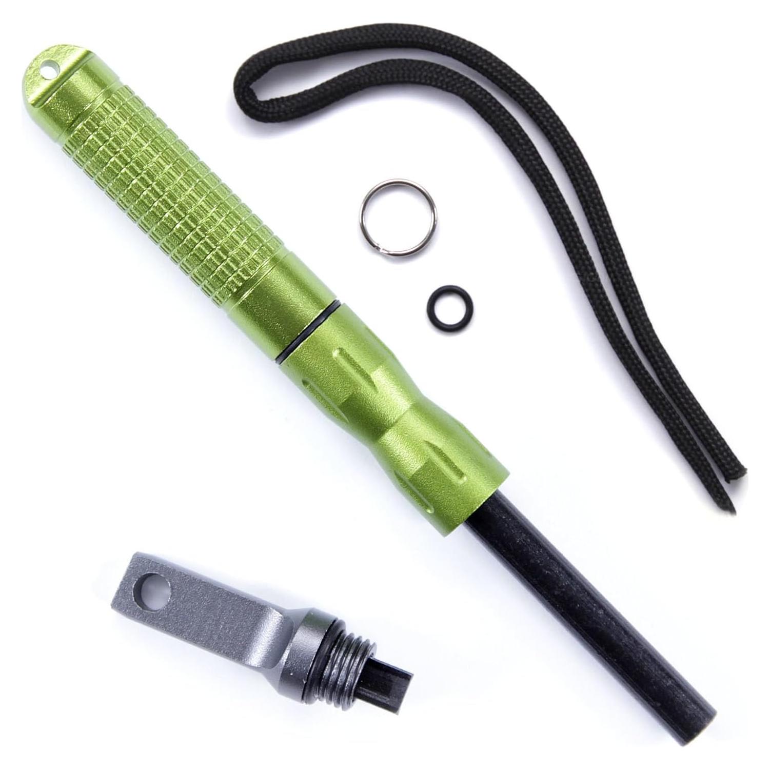 Kit de Encendido de Fuego Ferrocerio HolsterSmith - Verde Neón