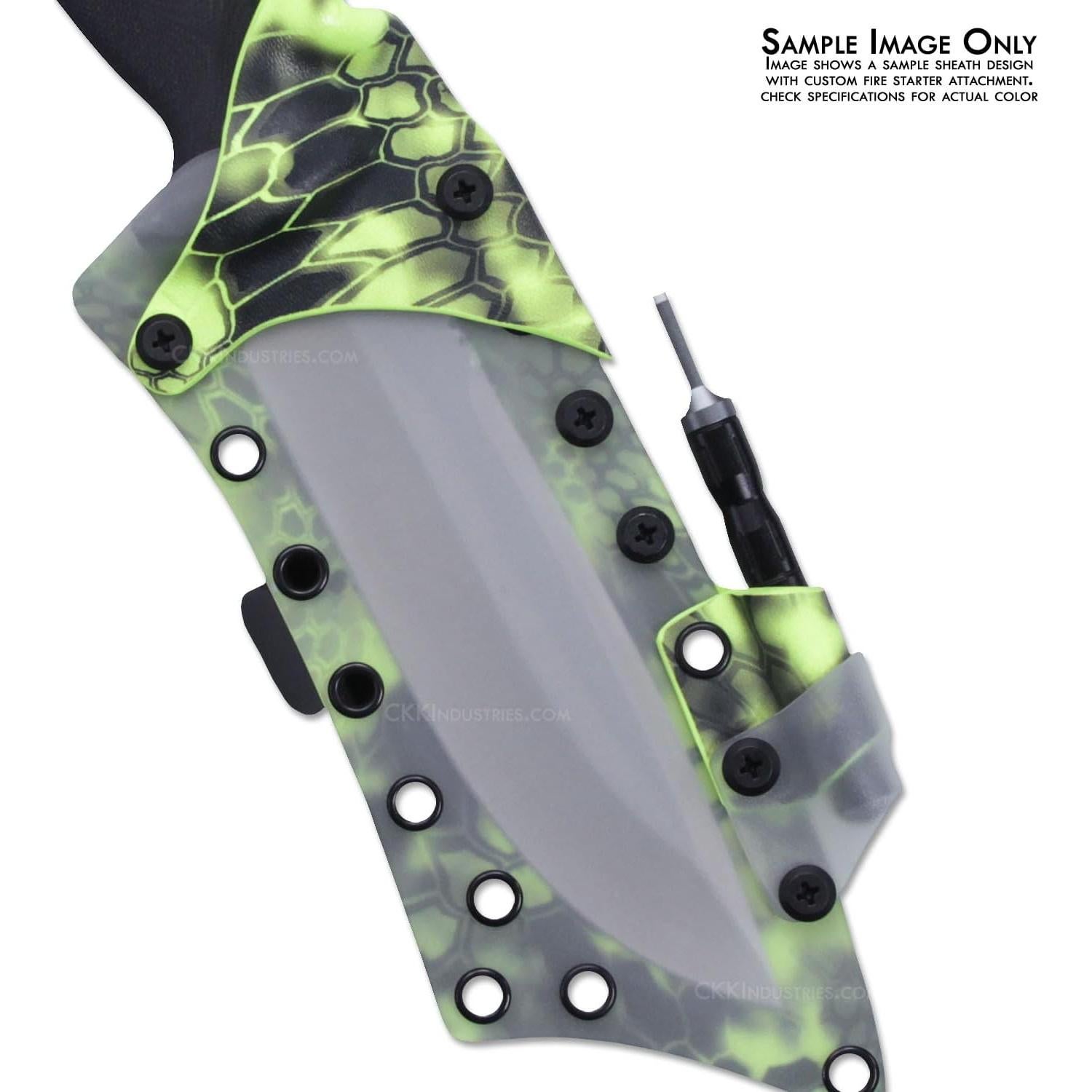 Kit de Encendido de Fuego Ferrocerio HolsterSmith - Verde Neón