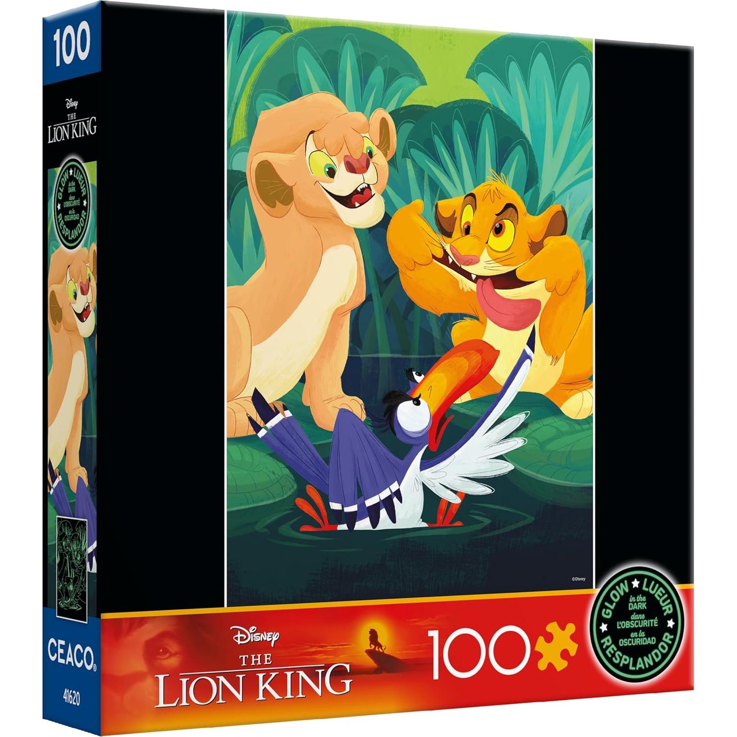 Rompecabezas Ceaco 100 Piezas El Rey León Brilla en la Oscuridad