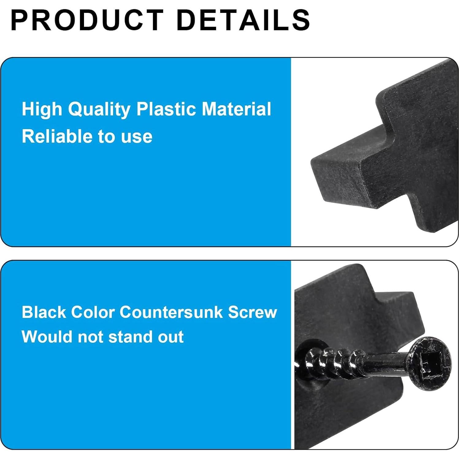 50 Clips Sujetadores Ocultos Nylon LifCratms para Decking