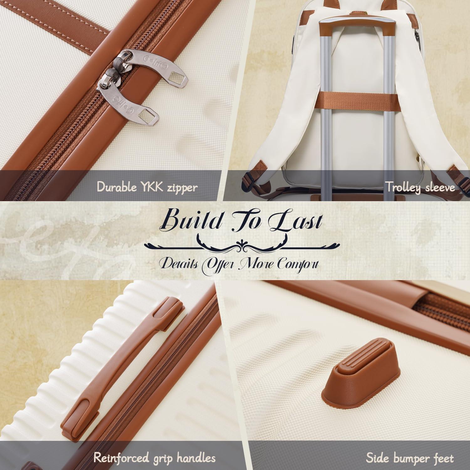 Conjunto de Maletas Coolife 3 Piezas Equipaje Negro