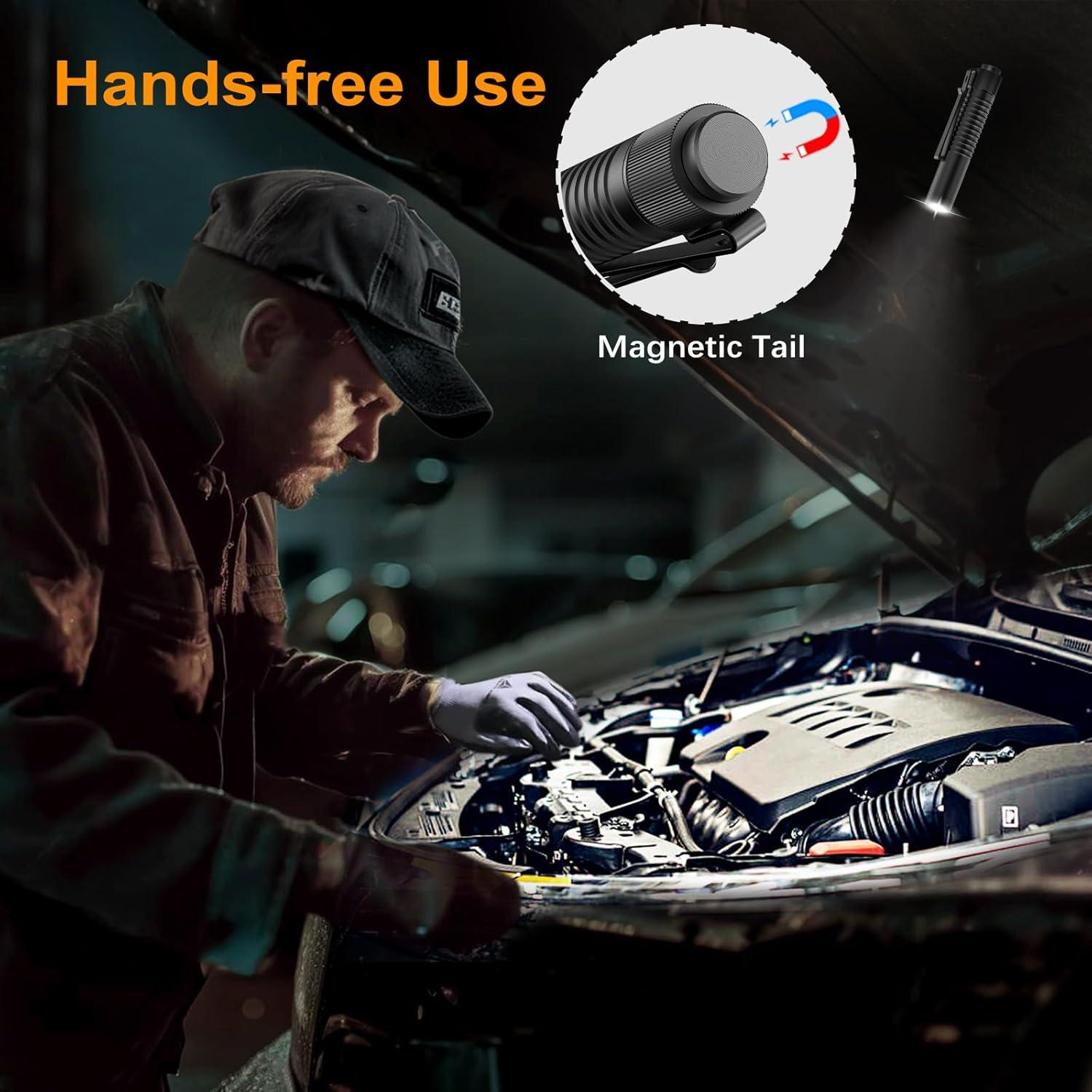 Linterna EDC VTIGER T1A Recargable 1300 Lúmenes Compacta