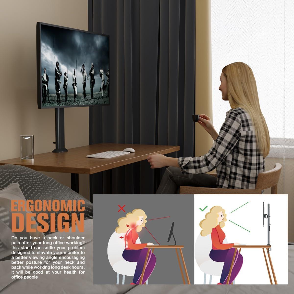 Soporte de Monitor HEMUD Alto Ajustable 27-42" hasta 35kg