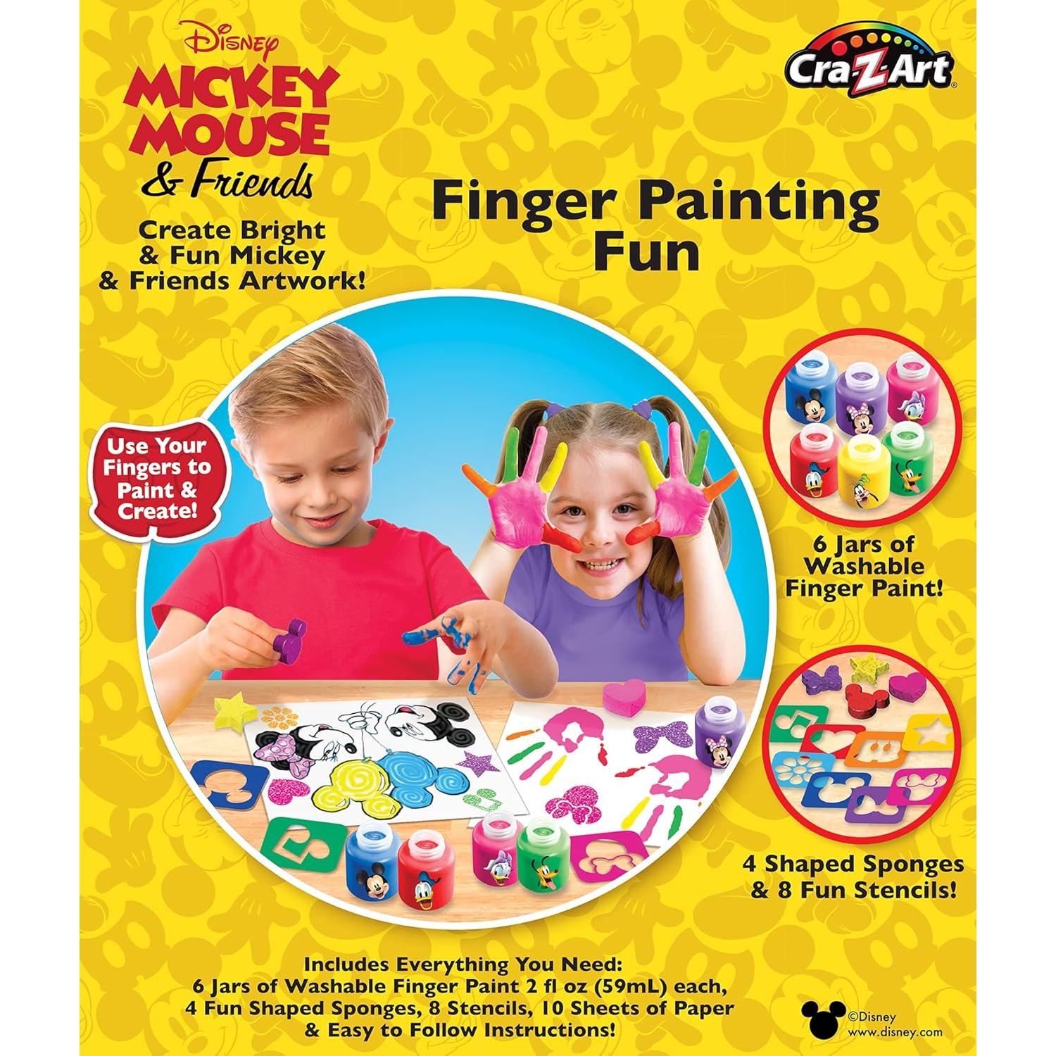 Pintura de Dedos Minnie Mouse Cra-Z-Art - 6 Colores Lavables