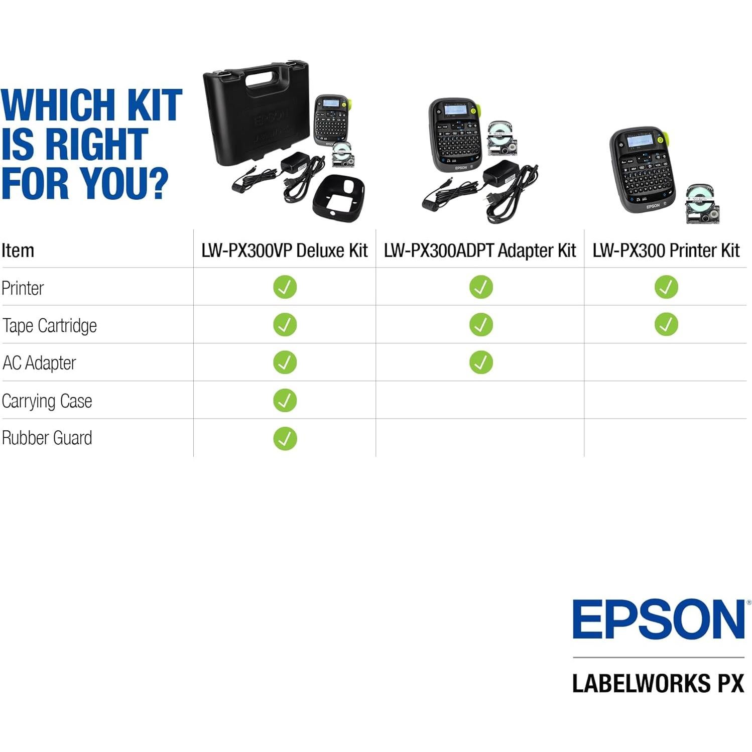 Impresora de Etiquetas Epson LABELWORKS LW-PX300VP Kit Completo