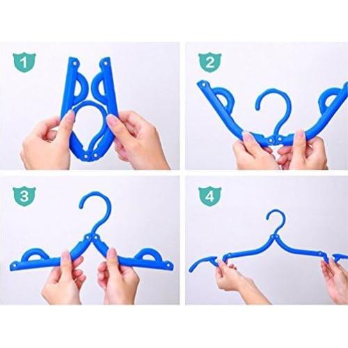 10 Perchas Plegables Trubetter Antideslizantes para Ropa