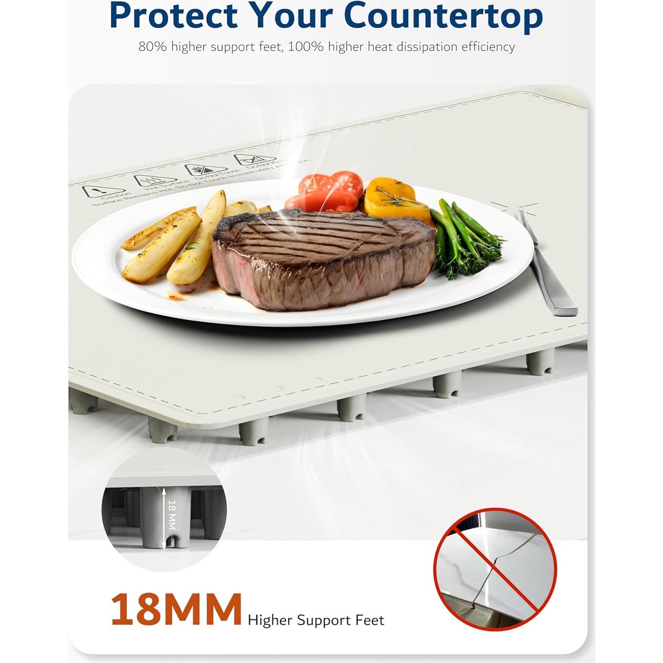 Alfombrilla Calentadora Eléctrica ZPPBL 61x41cm 3 Niveles