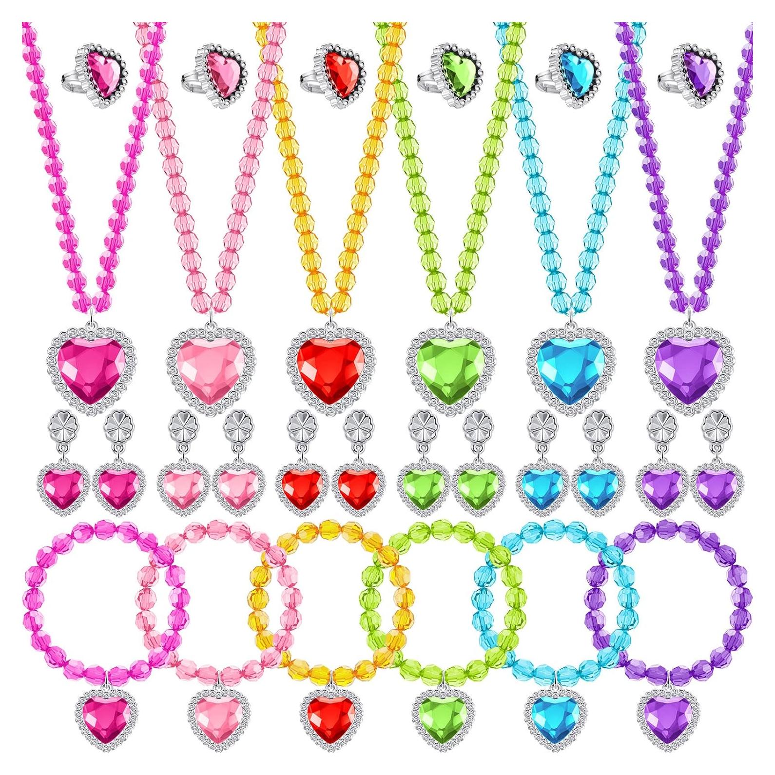 Conjunto de Joyería de Princesa Henoyso 6 Piezas Coloridas