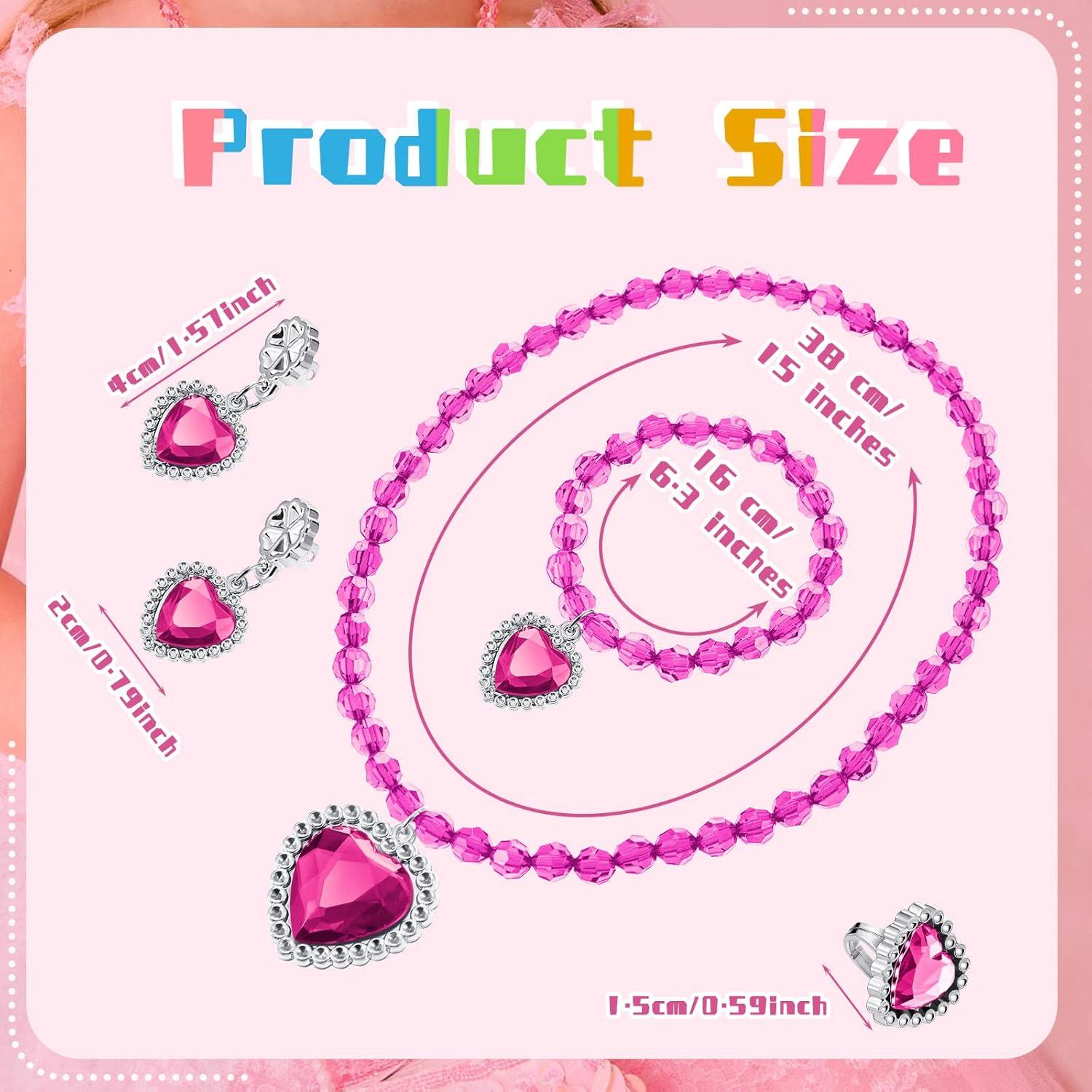 Conjunto de Joyería de Princesa Henoyso 6 Piezas Coloridas