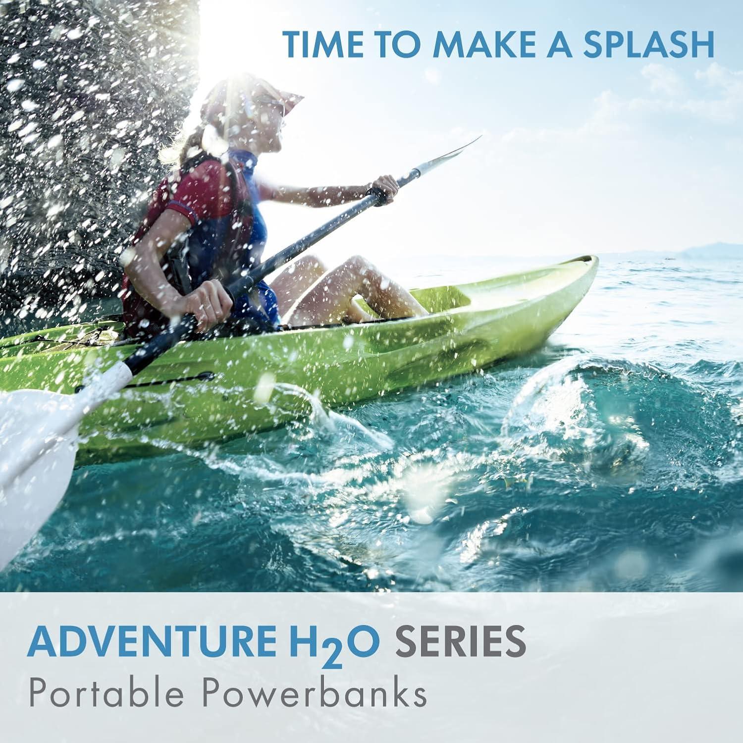 Cargador Portátil myCharge 6700 mAh USB C Impermeable Azul