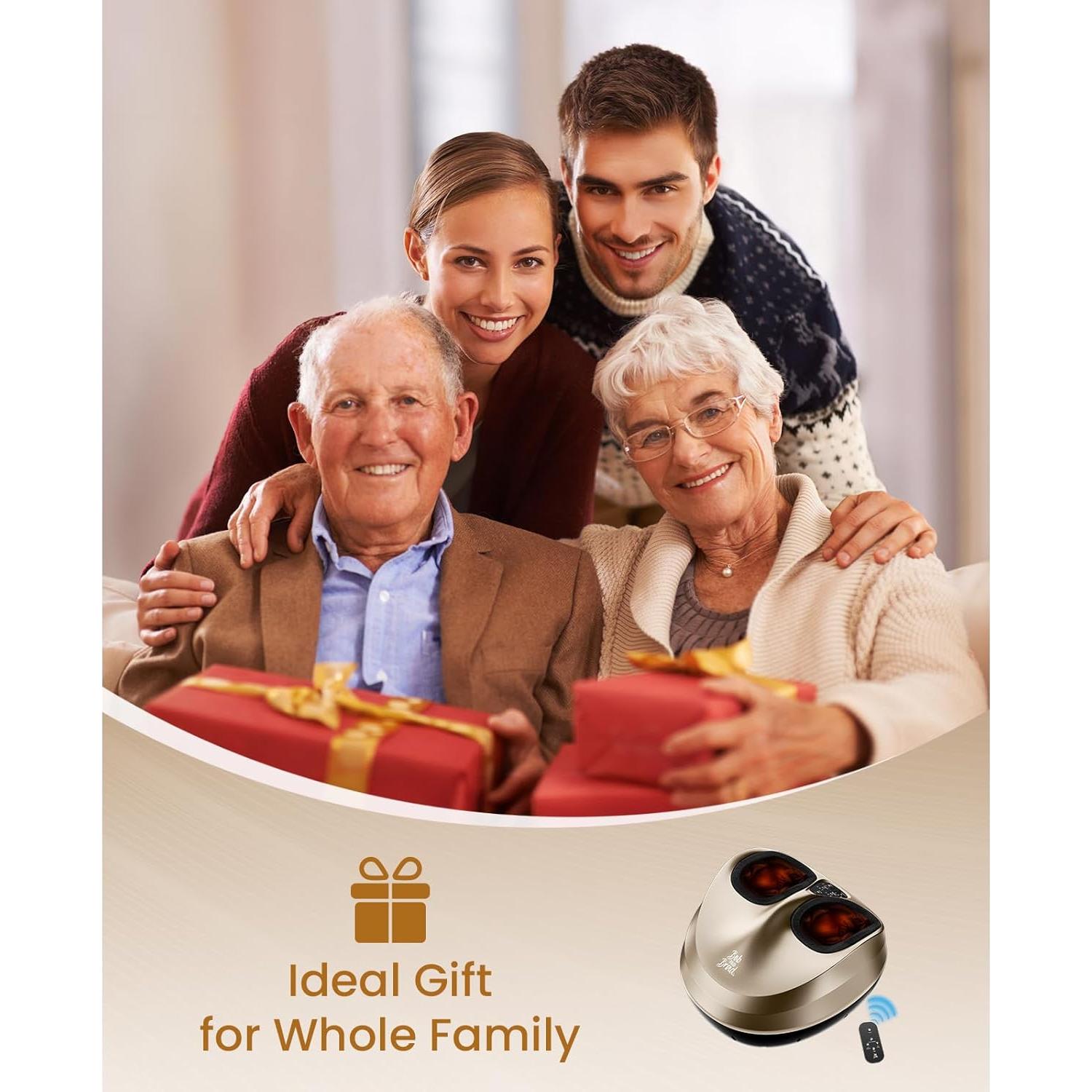 Masajeador de pies eléctrico Bob y Brad 721 con calor y control remoto