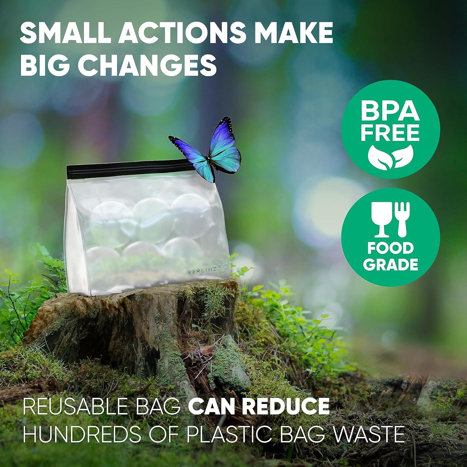 Bolsa Reutilizable de Almacenamiento de Hielo Berlinzo 18x20cm