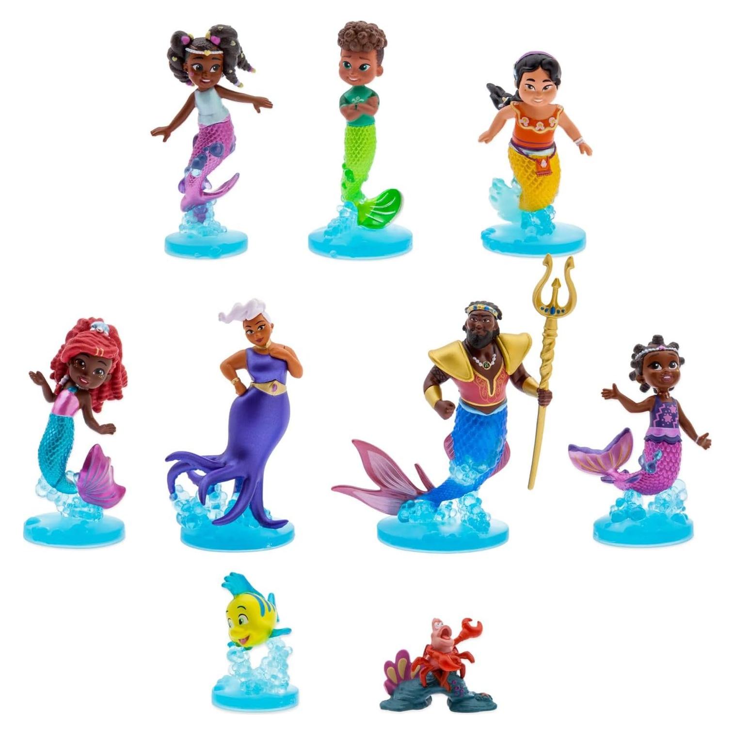 Conjunto de Figuras de La Sirenita Disney - Ariel y Amigos