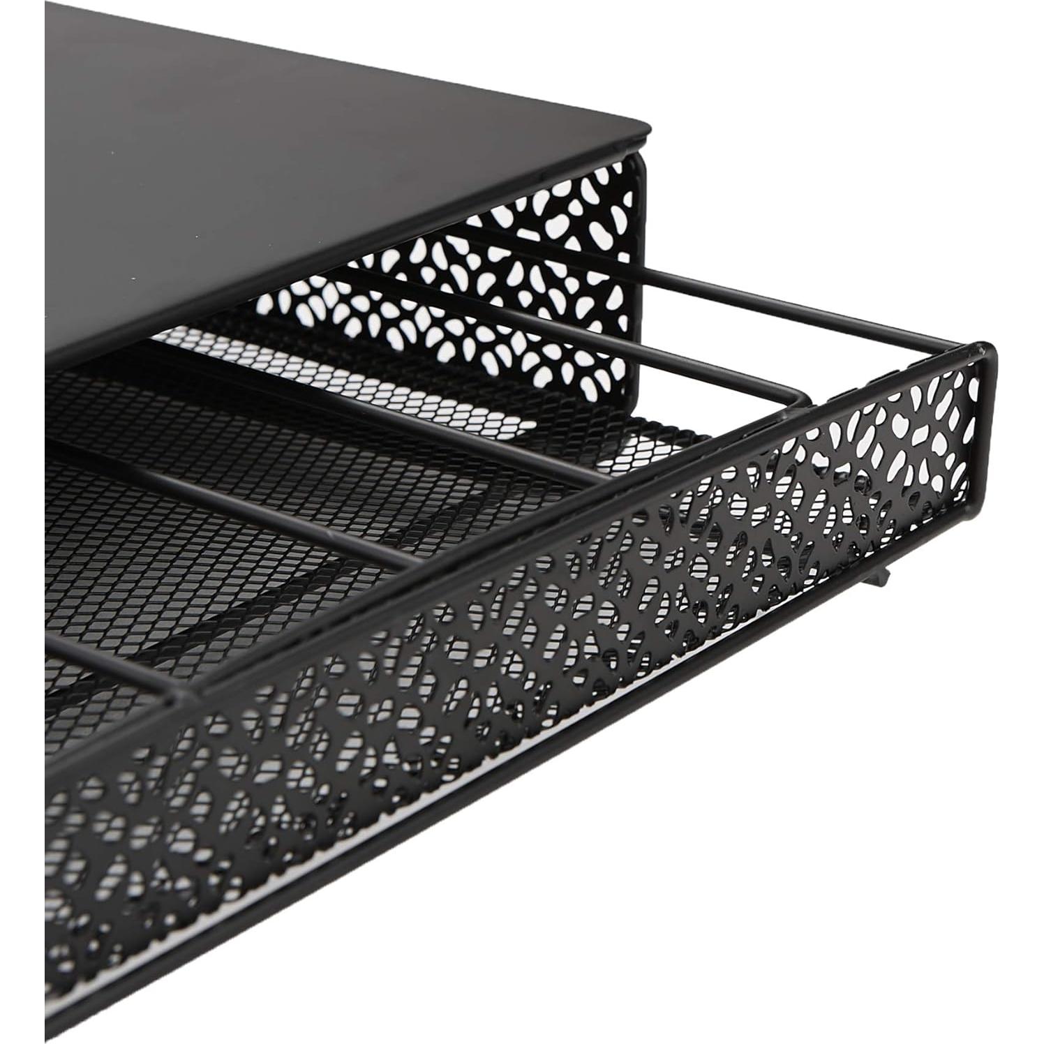 Organizador de Cápsulas de Café Mind Reader 36 Capacidad Metal Negro