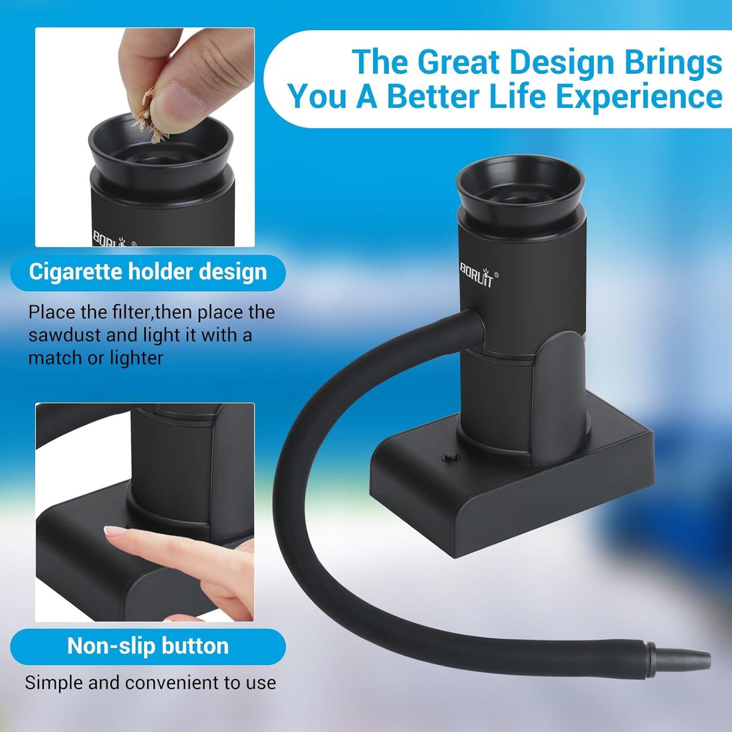 Pistola de Humo BORUIT SK305 Portátil para Cócteles y BBQ