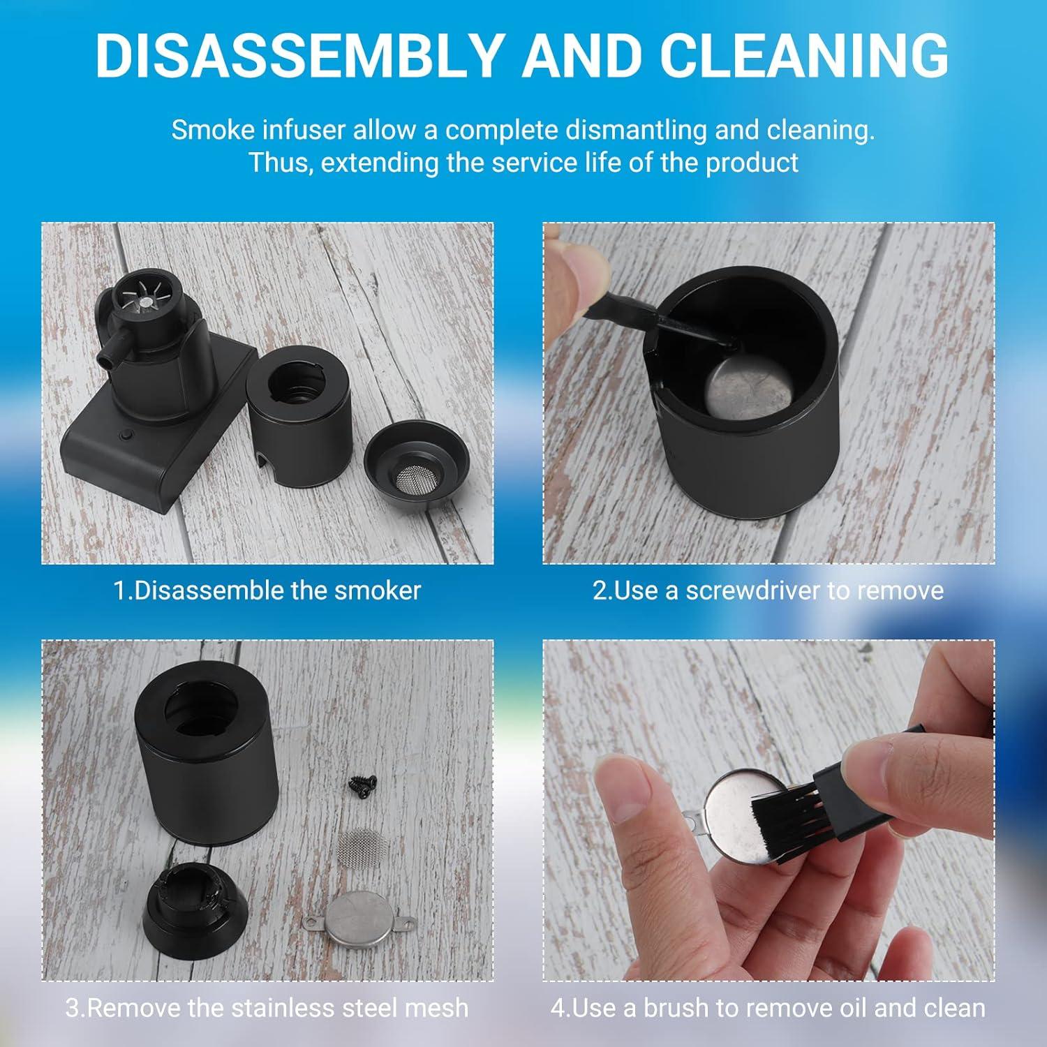 Pistola de Humo BORUIT SK305 Portátil para Cócteles y BBQ