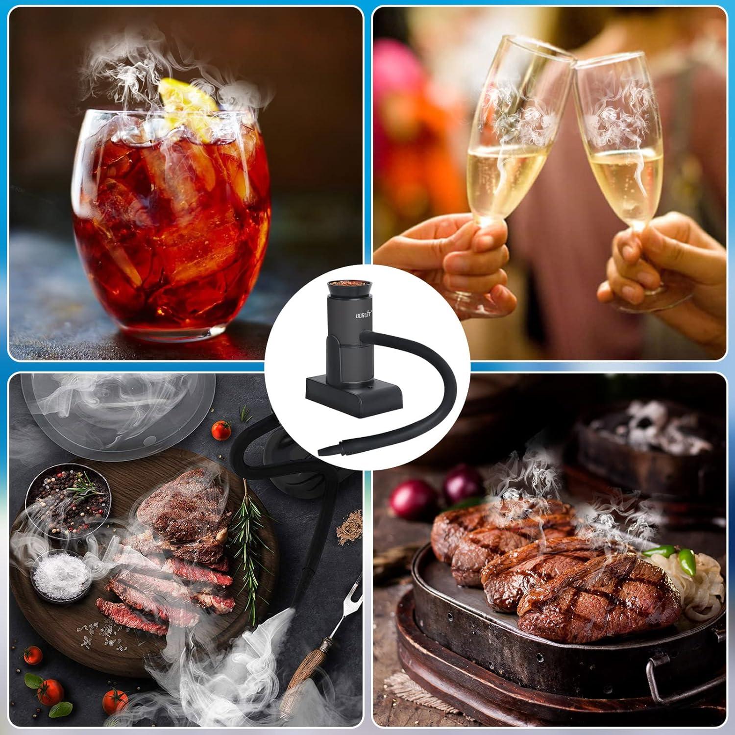 Pistola de Humo BORUIT SK305 Portátil para Cócteles y BBQ