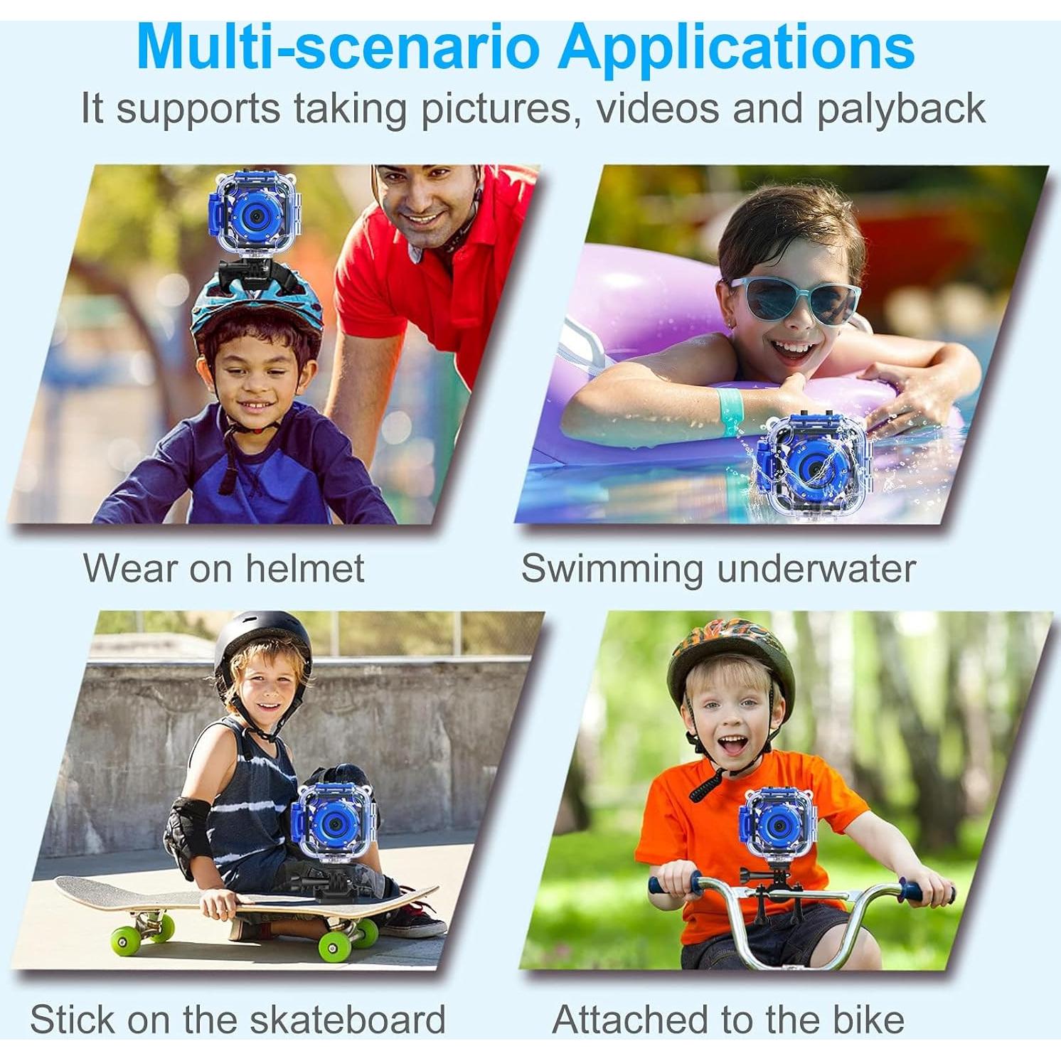 Cámara Digital Impermeable PROGRACE para Niños 5MP HD 30m