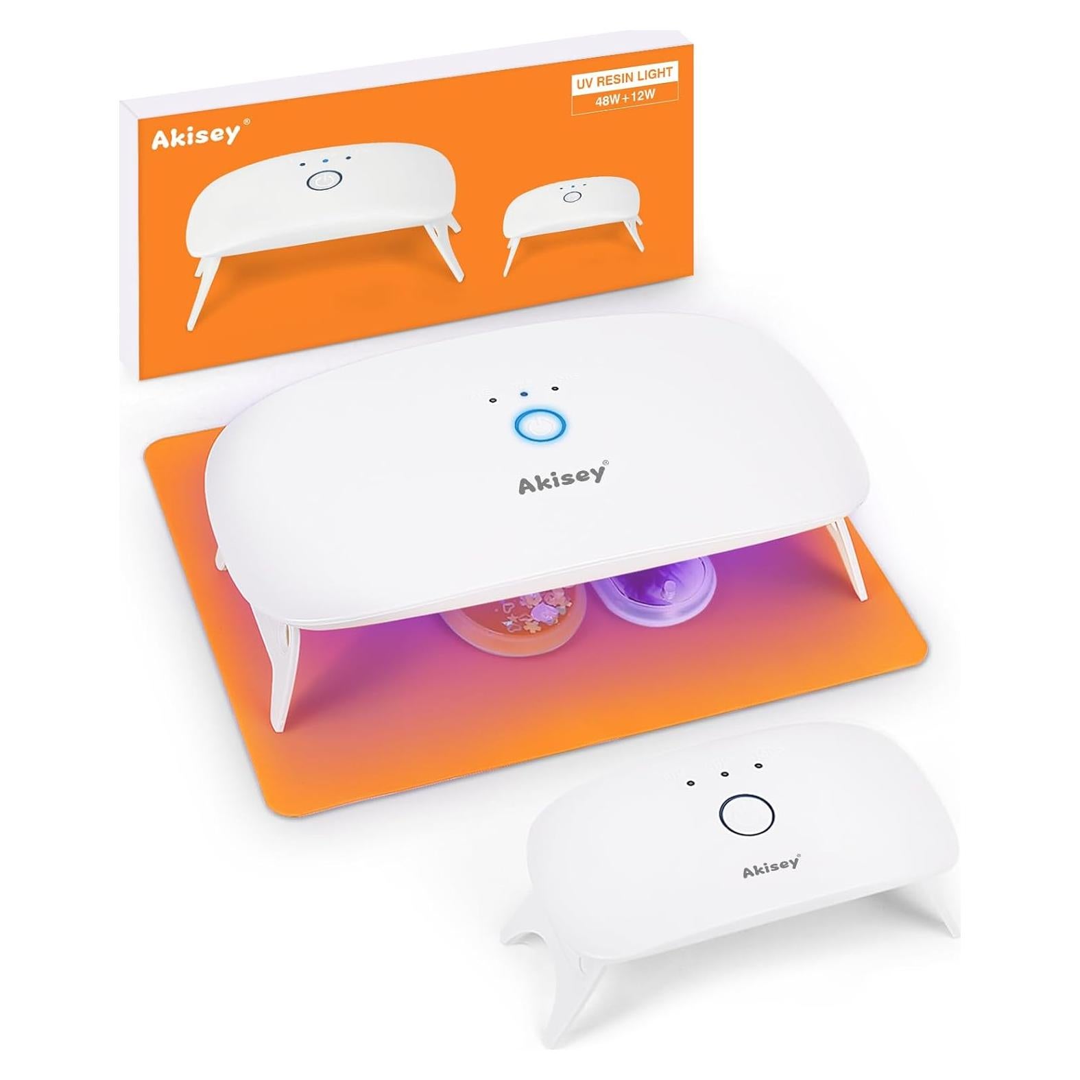 Kit de 2 Luces UV Akisey para Curado de Resina - 48W y Mini