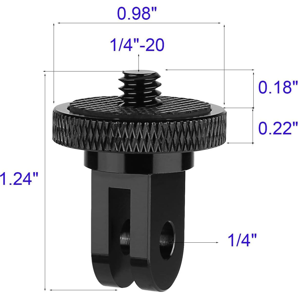 Adaptador de trípode de cámara Carpro 6 paquetes 1/4"-20