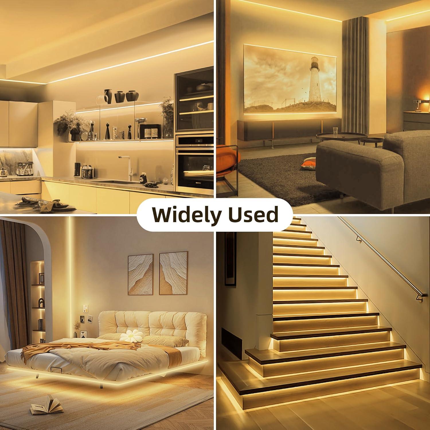 Luces de Cuerda de Neón LED ELOUYCKE 10m Blanca Cálida Regulable