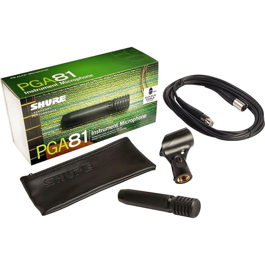 Micrófono de Condensador Shure PGA81 Cardioide con Cable XLR