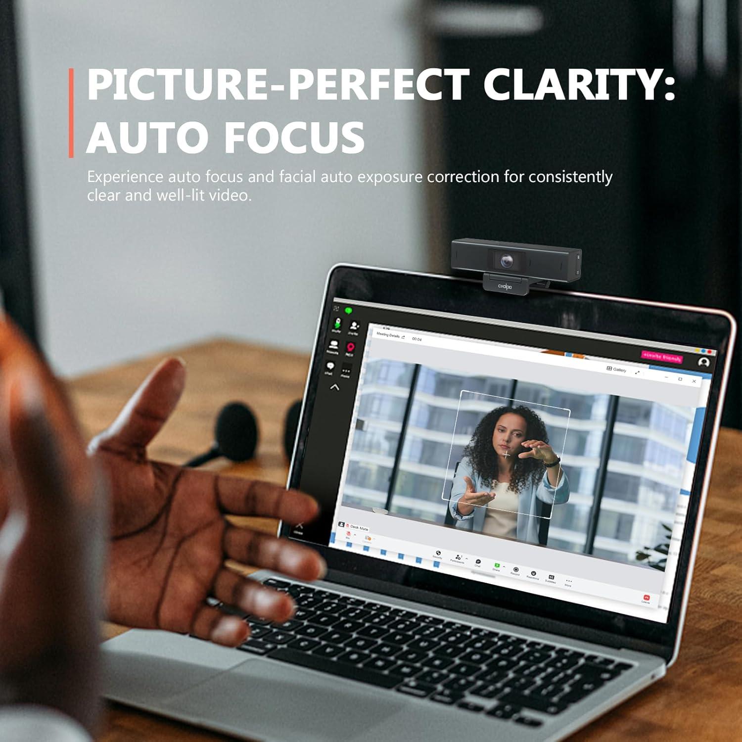 Webcam COOLPO Escritorio Compañero 1080p HD Enfoque Automático