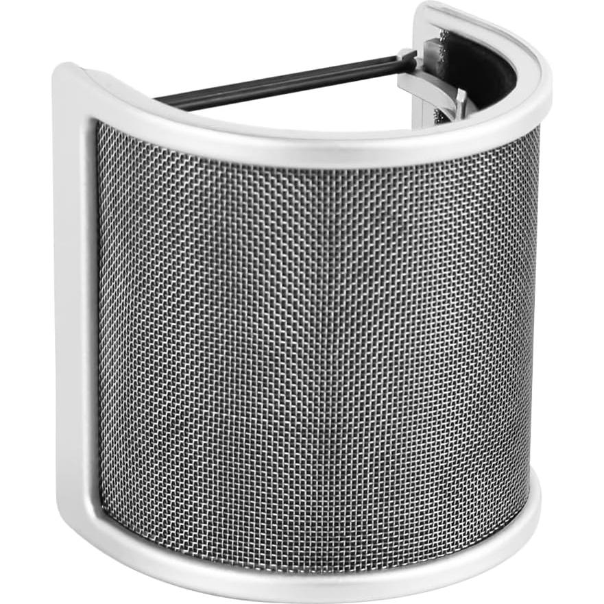 Filtro Pop Micfuns Plata para Micrófonos 45-63mm