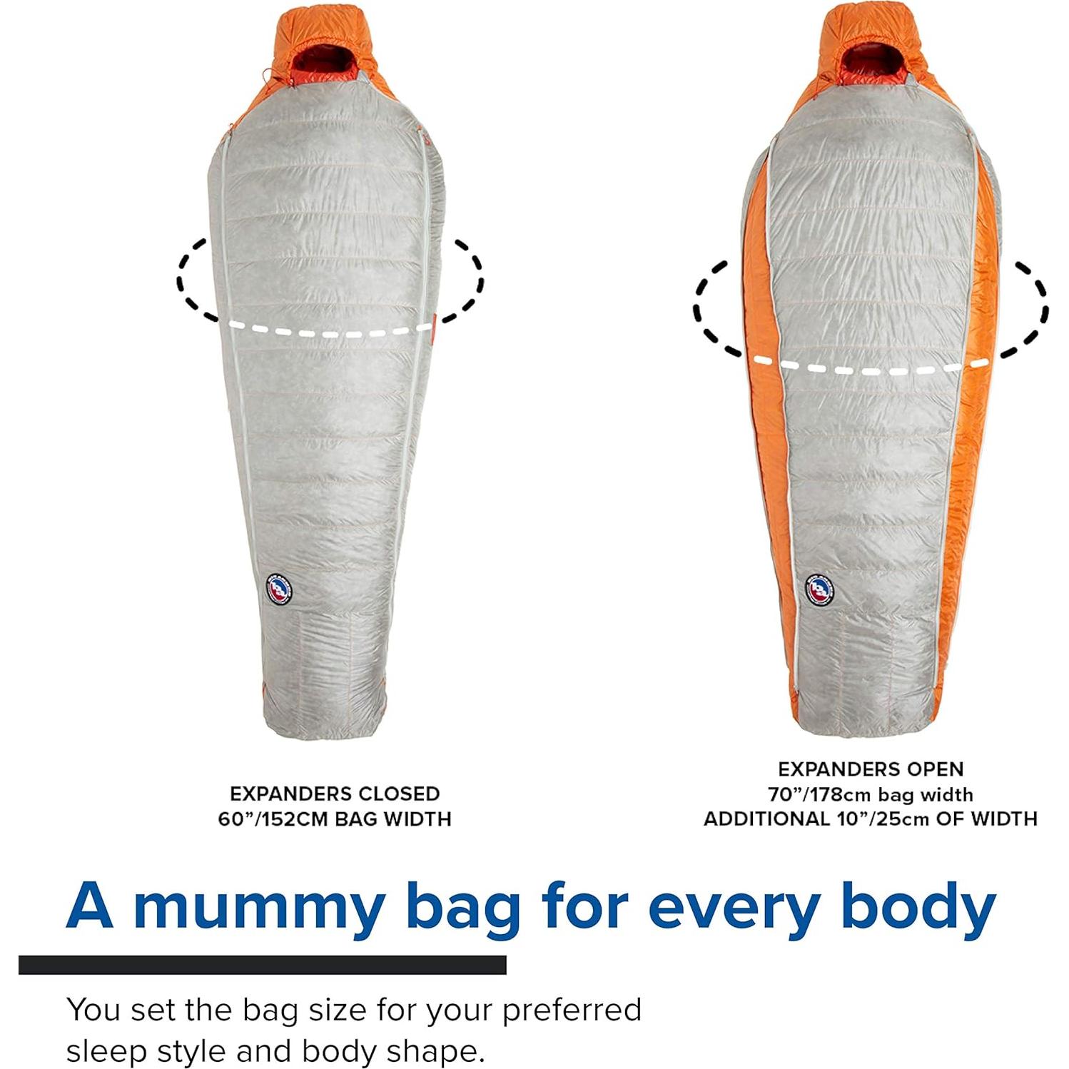 Saco de Dormir Mummy Expandible Big Agnes Torchlight UL 20°