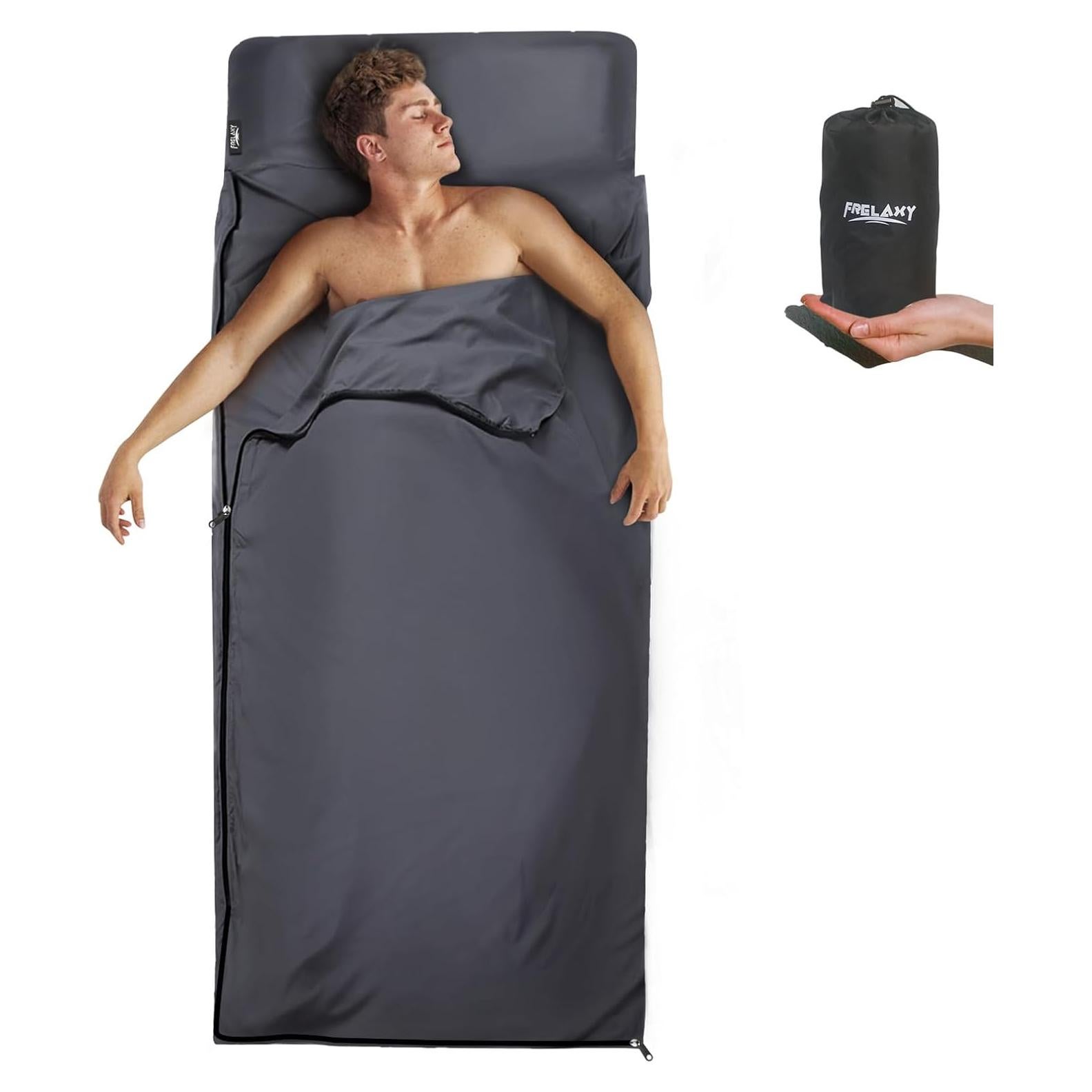 Saco de Dormir Frelaxy XL 215.8x84.8cm Gris Oscuro