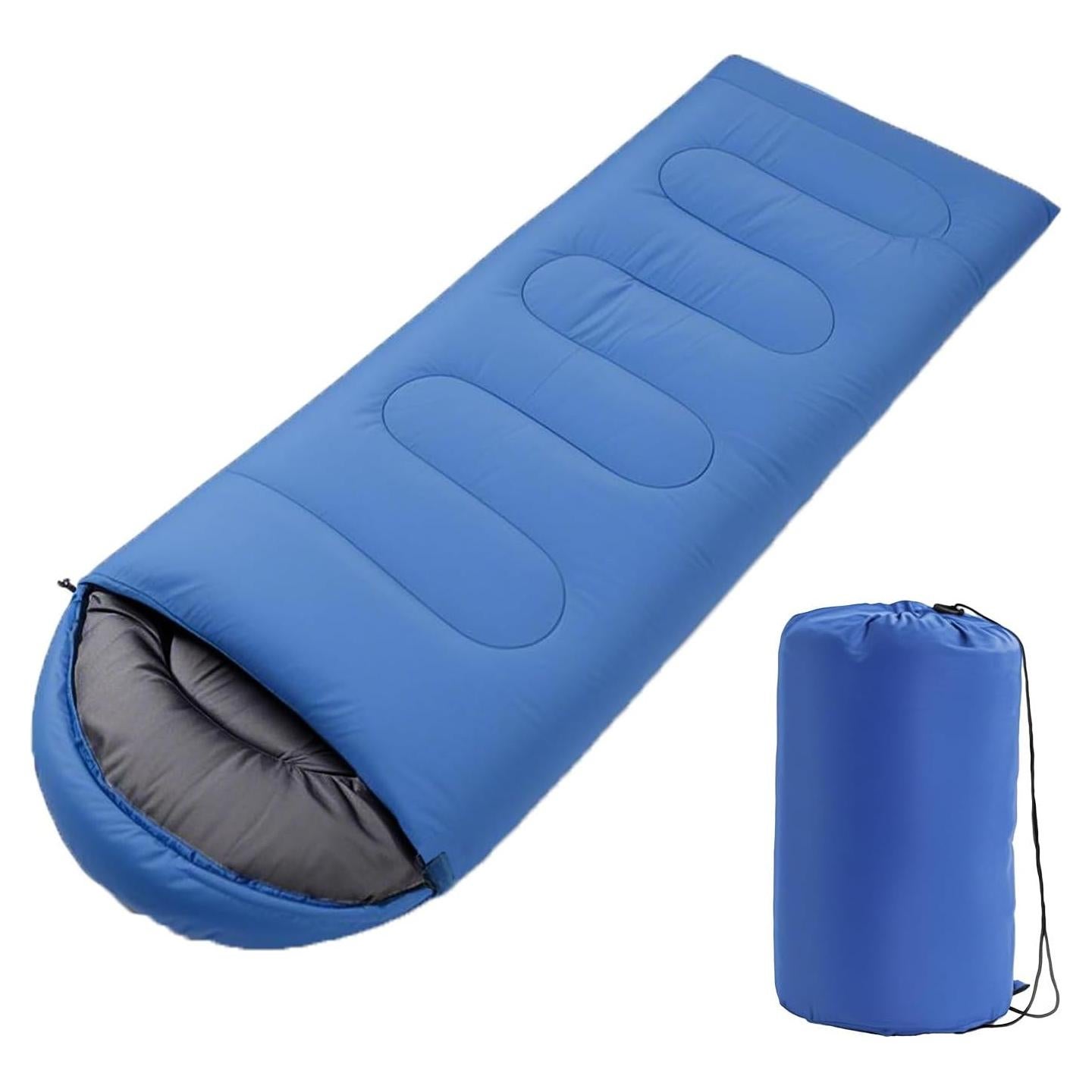 Saco de Dormir Impermeable Wind Tour 3 Estaciones 1kg Azul