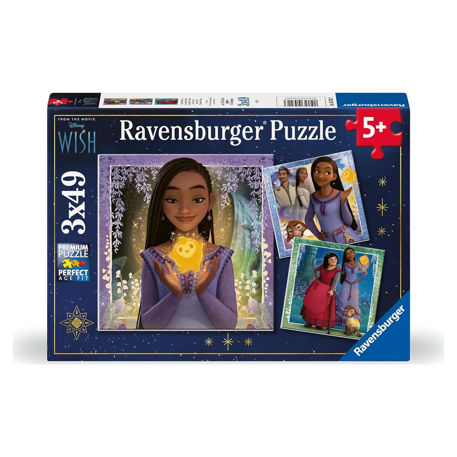 Rompecabezas Ravensburger Disney Wish 3x49 Piezas para Niños