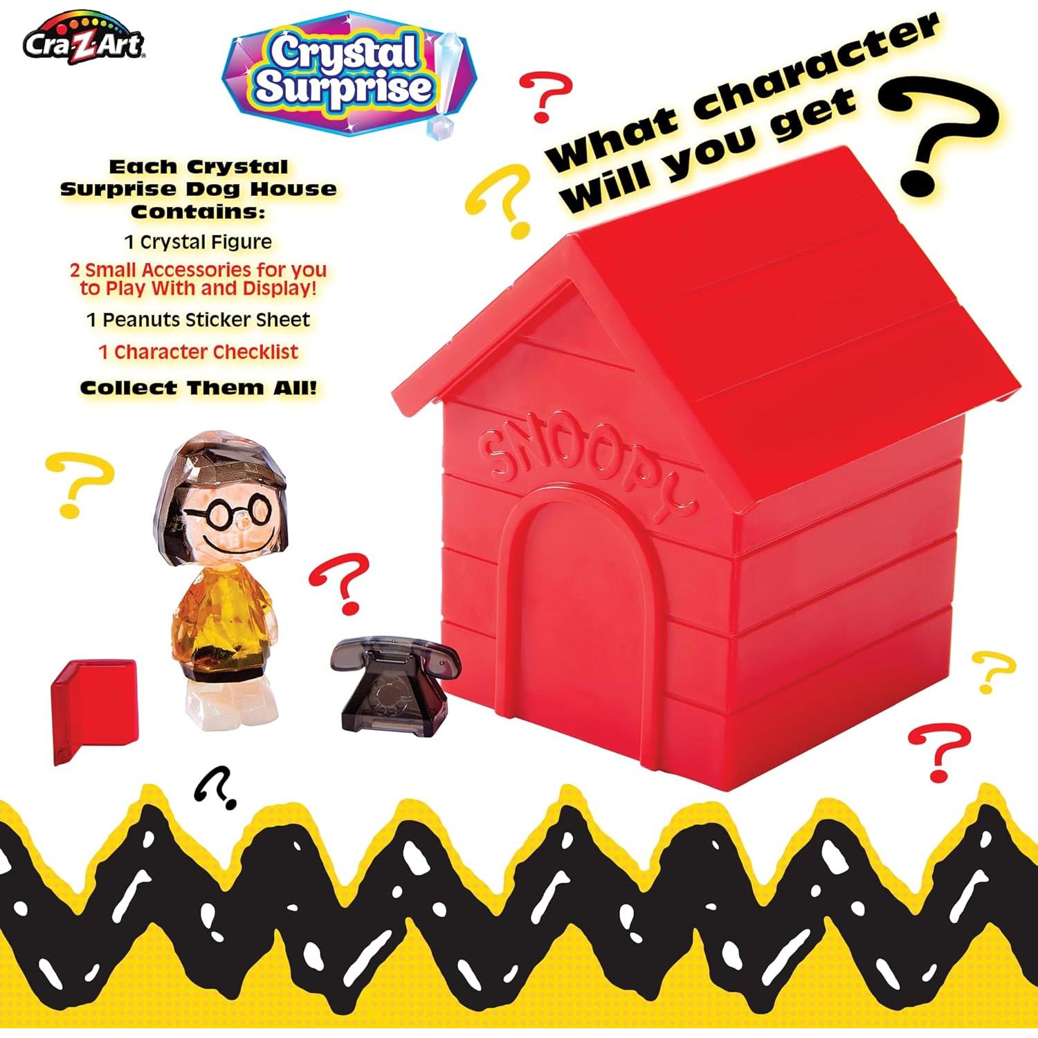 Mini Figuras de Cristal Peanuts Cra-Z-Art - Casa de Snoopy