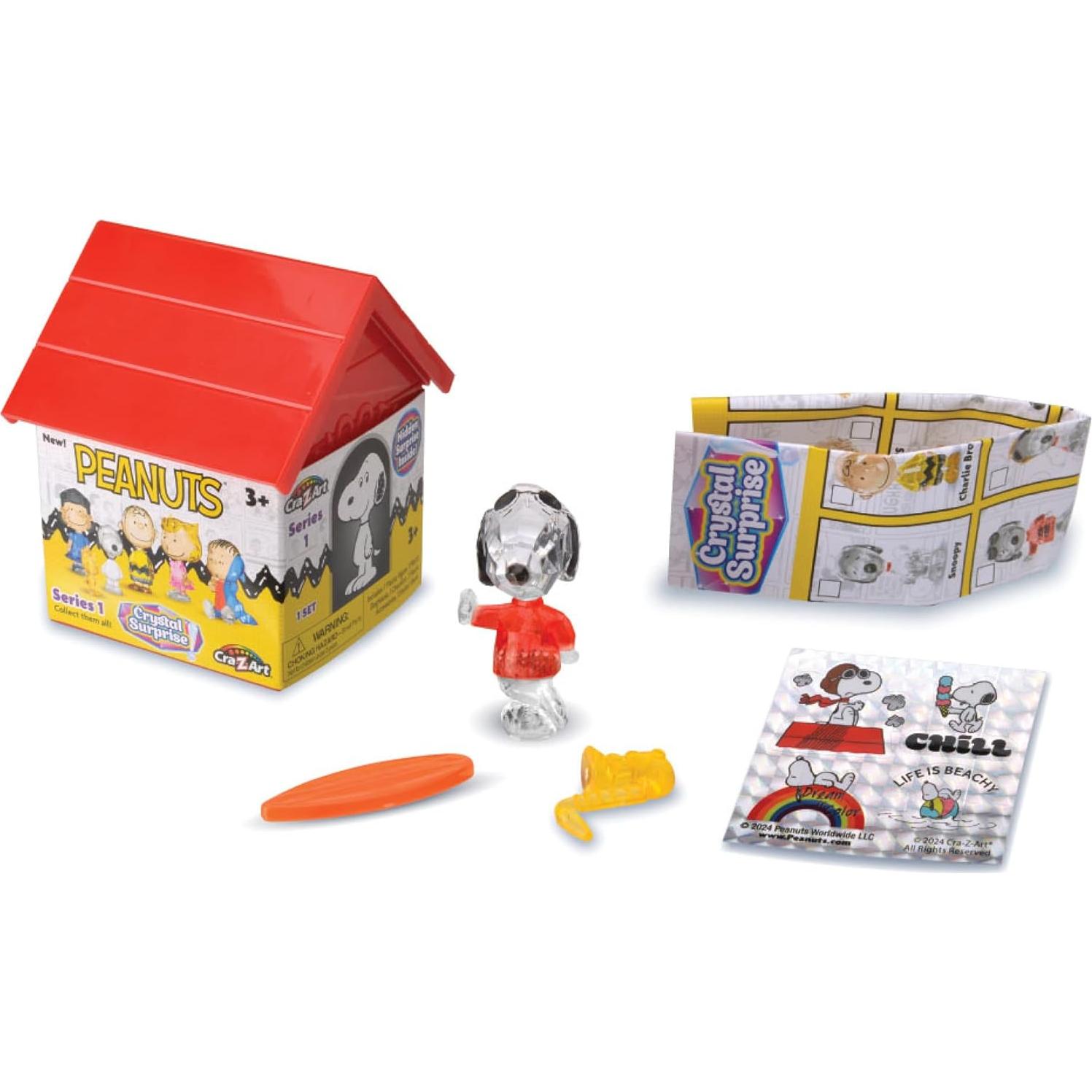Mini Figuras de Cristal Peanuts Cra-Z-Art - Casa de Snoopy