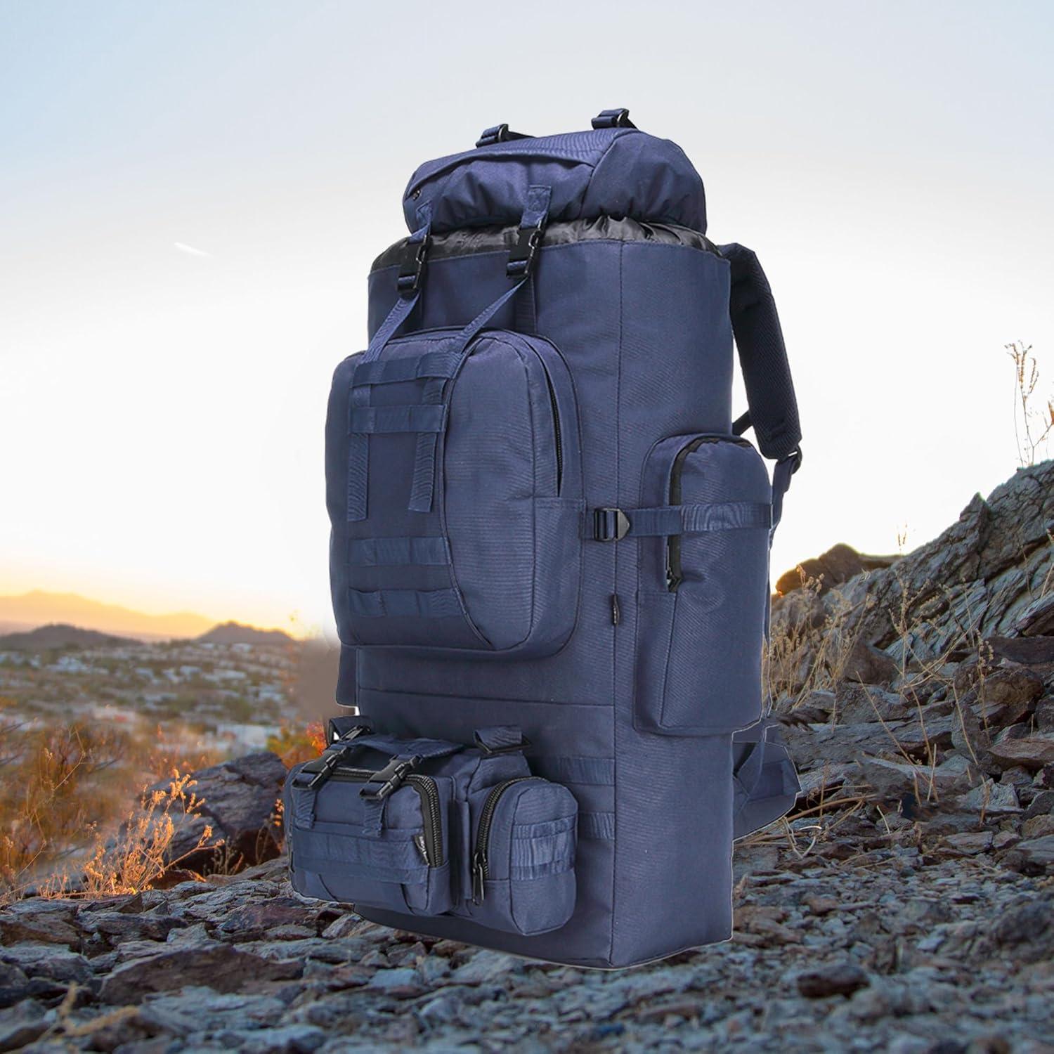 King'sGuard 100L Camping Hiking Backpack Molle Rucksack Military Camping Backpacking Daypack