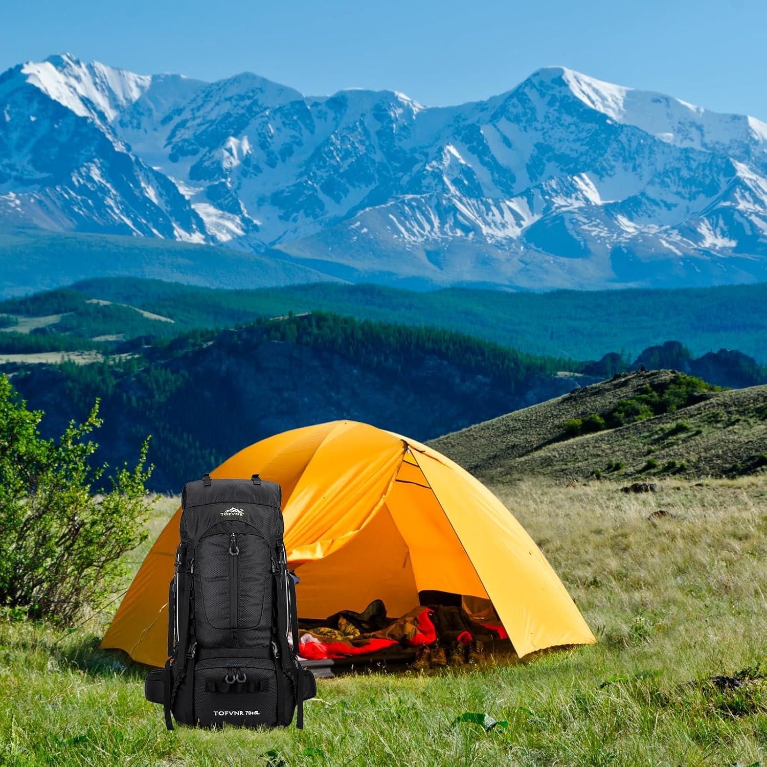 Mochila de Senderismo Blackpongo 75L Resistente al Agua