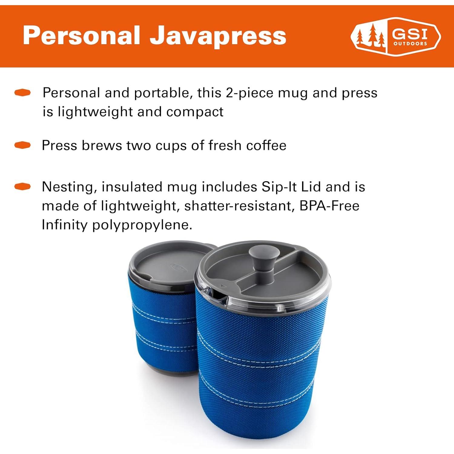 Prensa Francesa Aislada GSI Outdoors 500ml Azul Camping