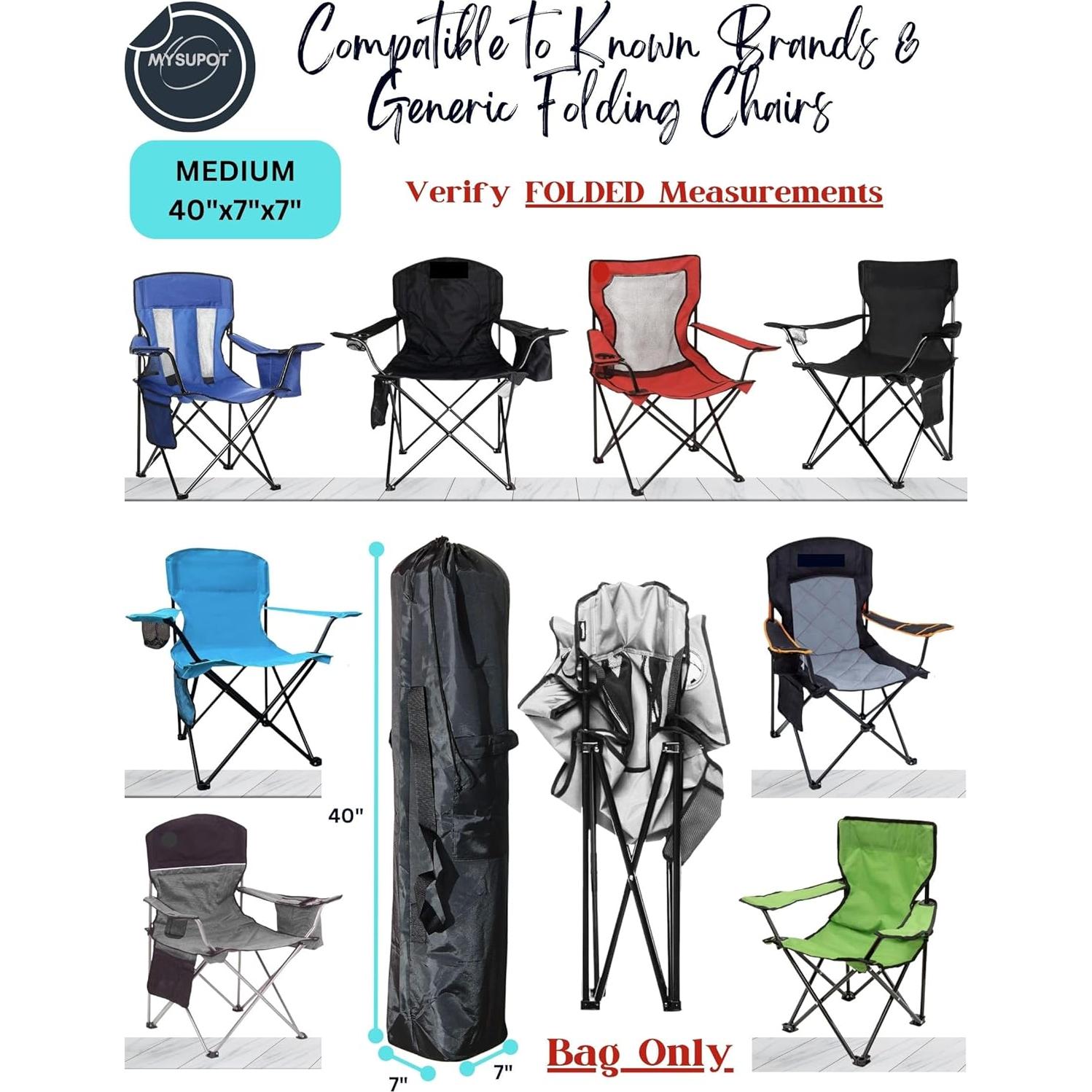 Bolsa de Reemplazo MYSUPOT para Silla de Camping Plegable - Poliester 420D