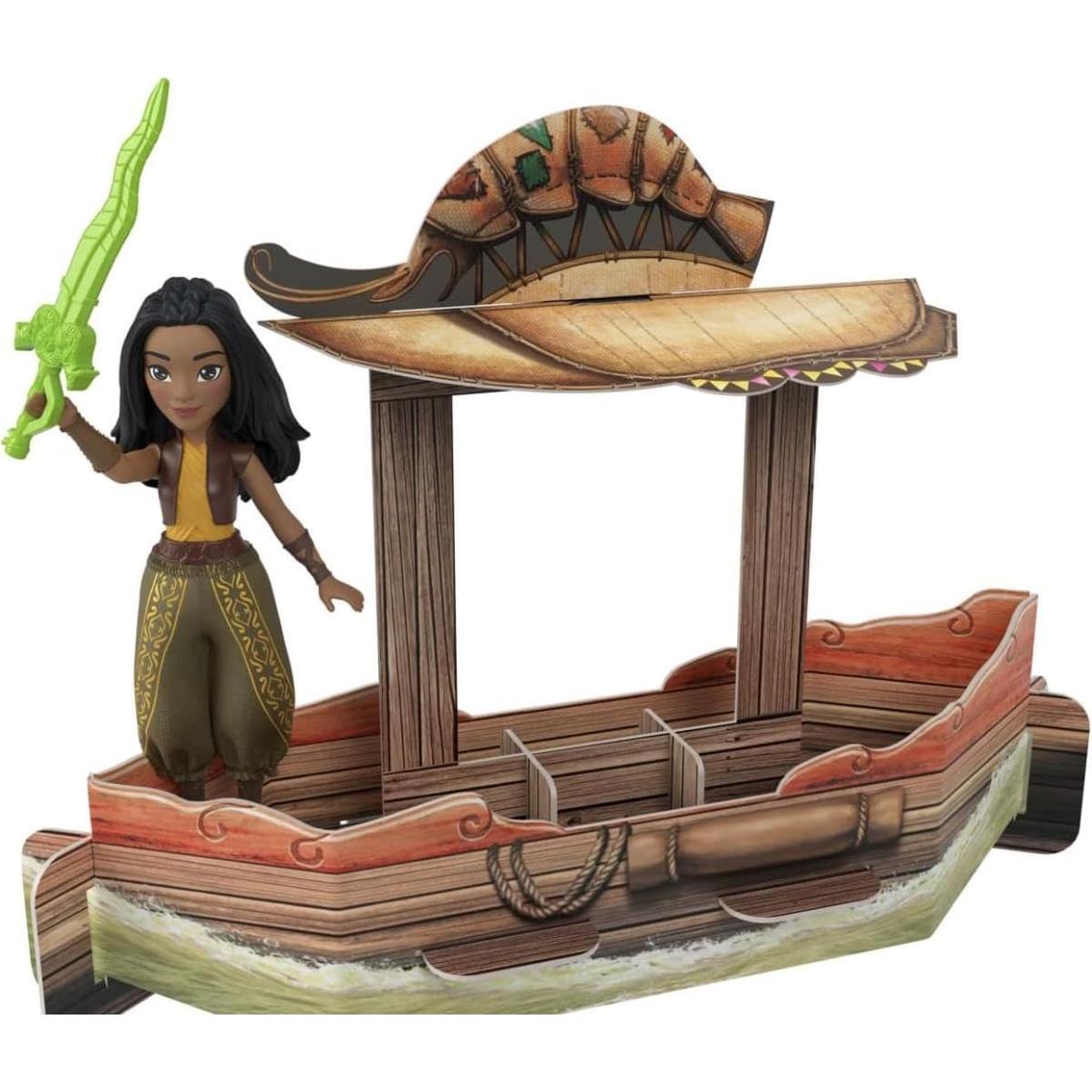 Set de Cuento Disney Raya y el Último Dragón Mattel - 7 Personajes