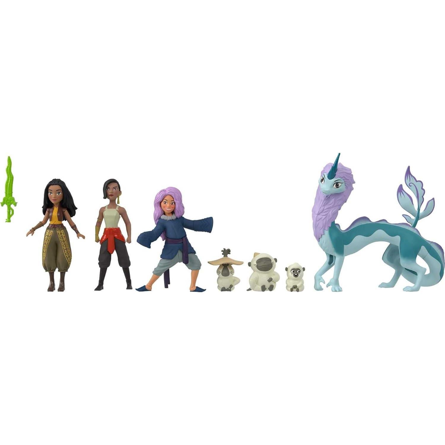 Set de Cuento Disney Raya y el Último Dragón Mattel - 7 Personajes