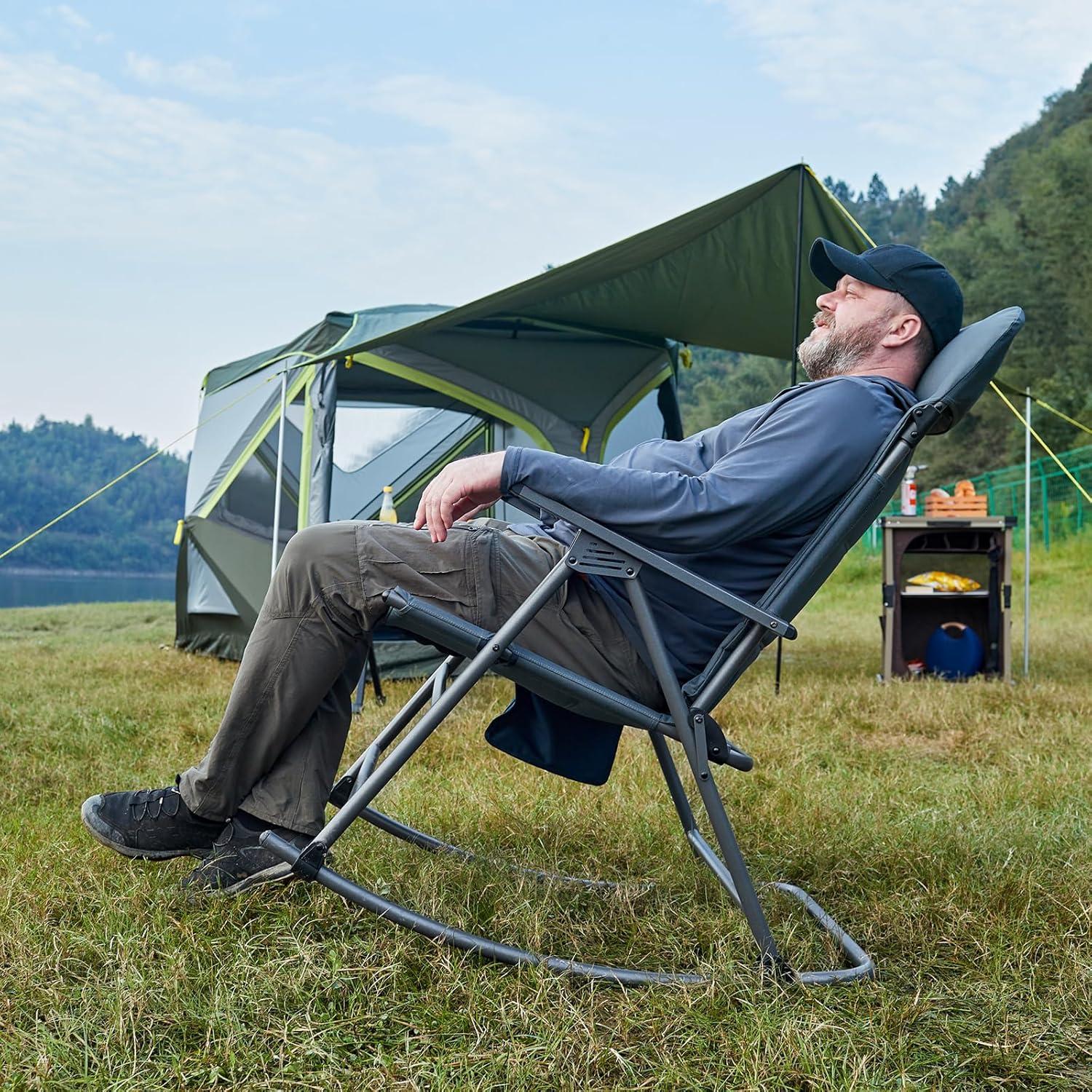 Silla de Camping Plegable Timber Ridge A05-371C-BL Azul