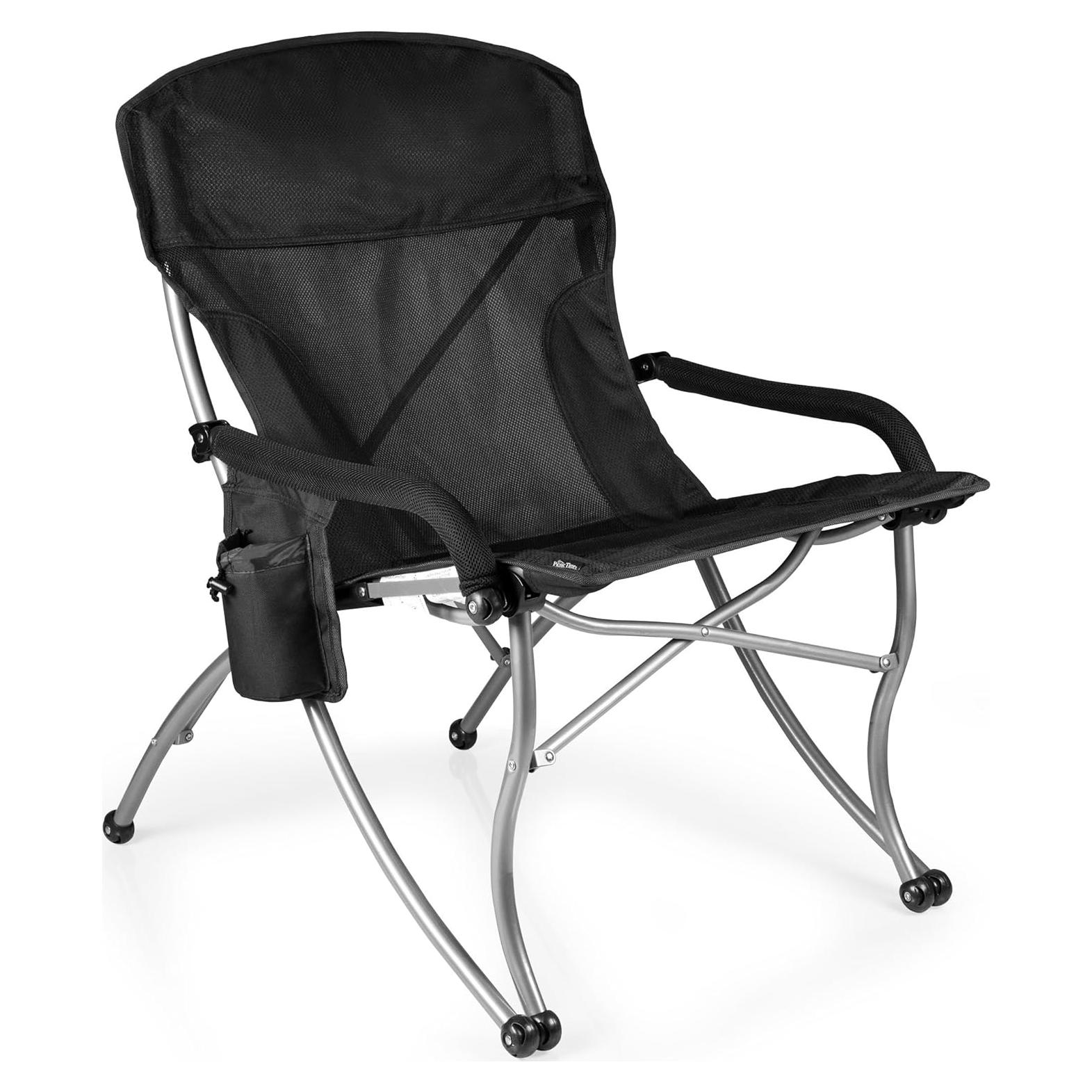 Silla de Camping Plegable Picnic Time PT-XL Negra 181 kg