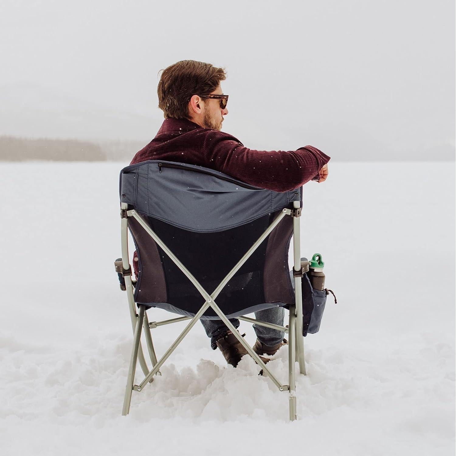 Silla de Camping Plegable Picnic Time PT-XL Negra 181 kg