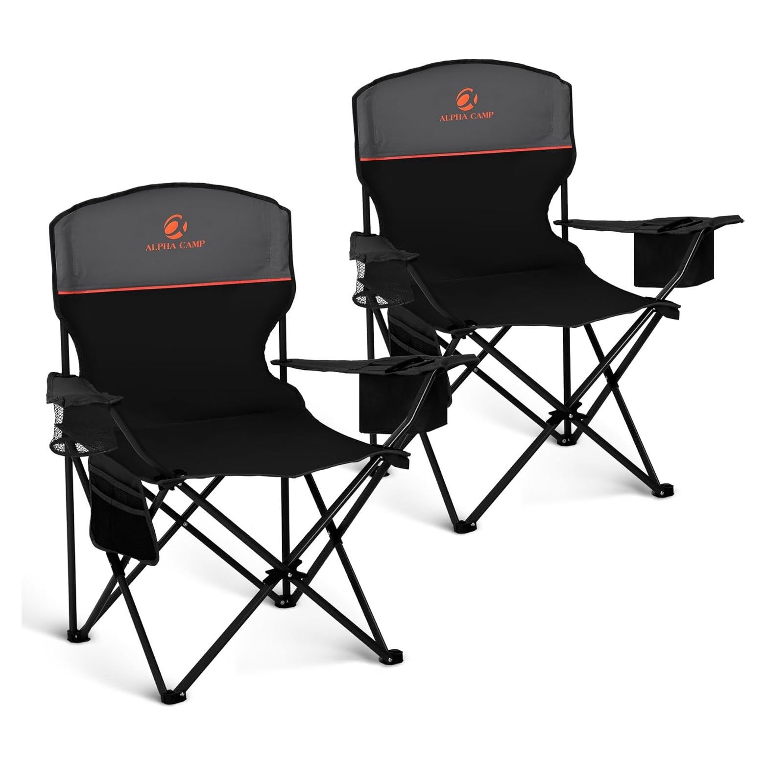 Silla de Camping LET'S CAMP 2 Pack Plegable con Enfriador