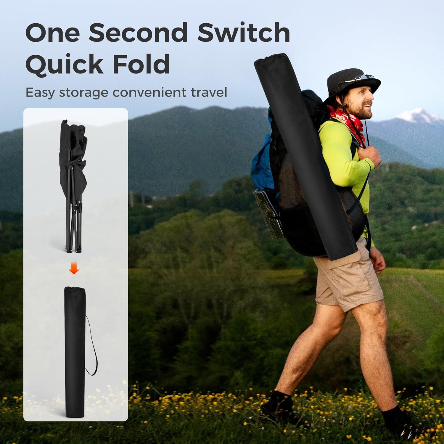 Silla de Camping LET'S CAMP 2 Pack Plegable con Enfriador