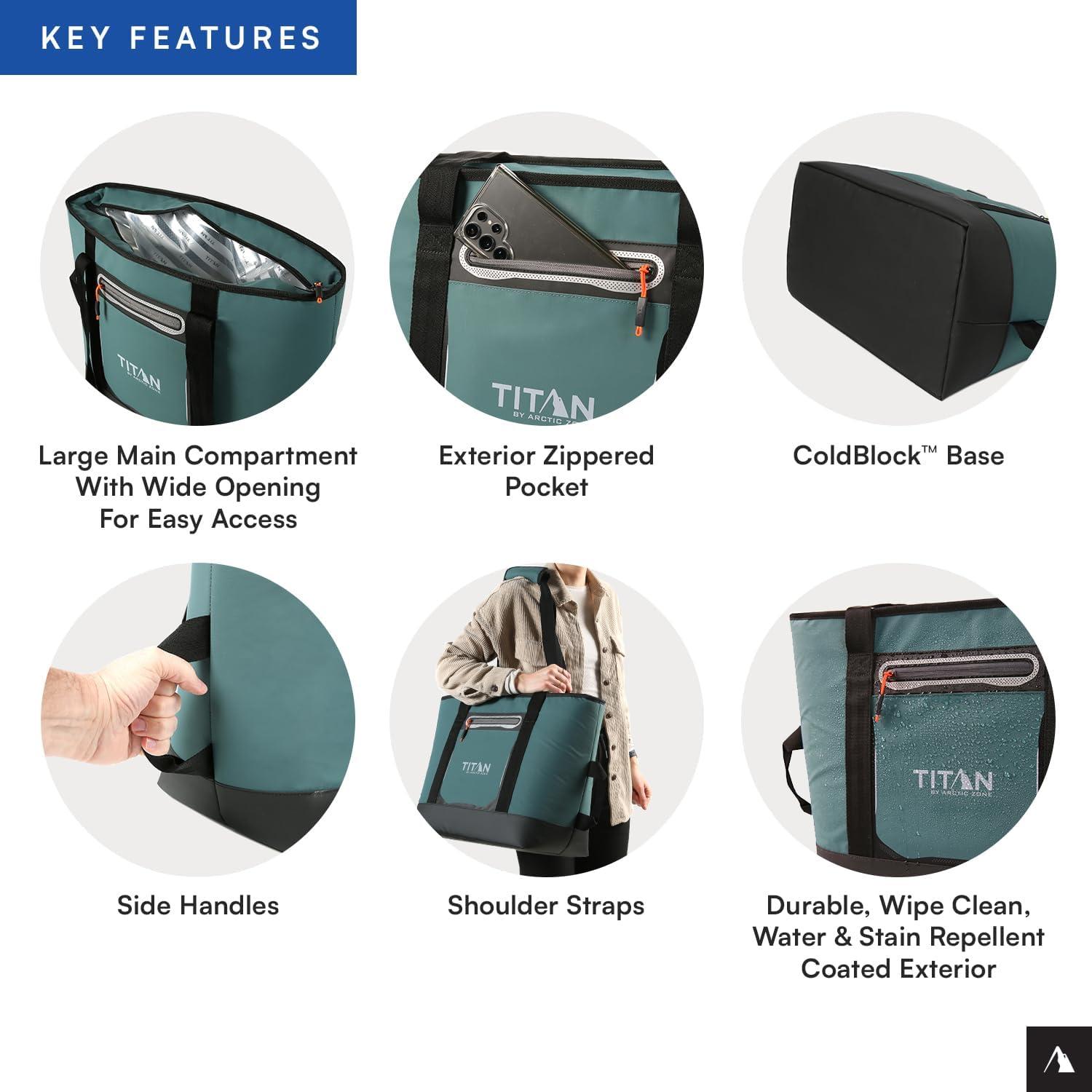 Enfriador Aislado Titan 30 Latas 20qt Caza en la Selva