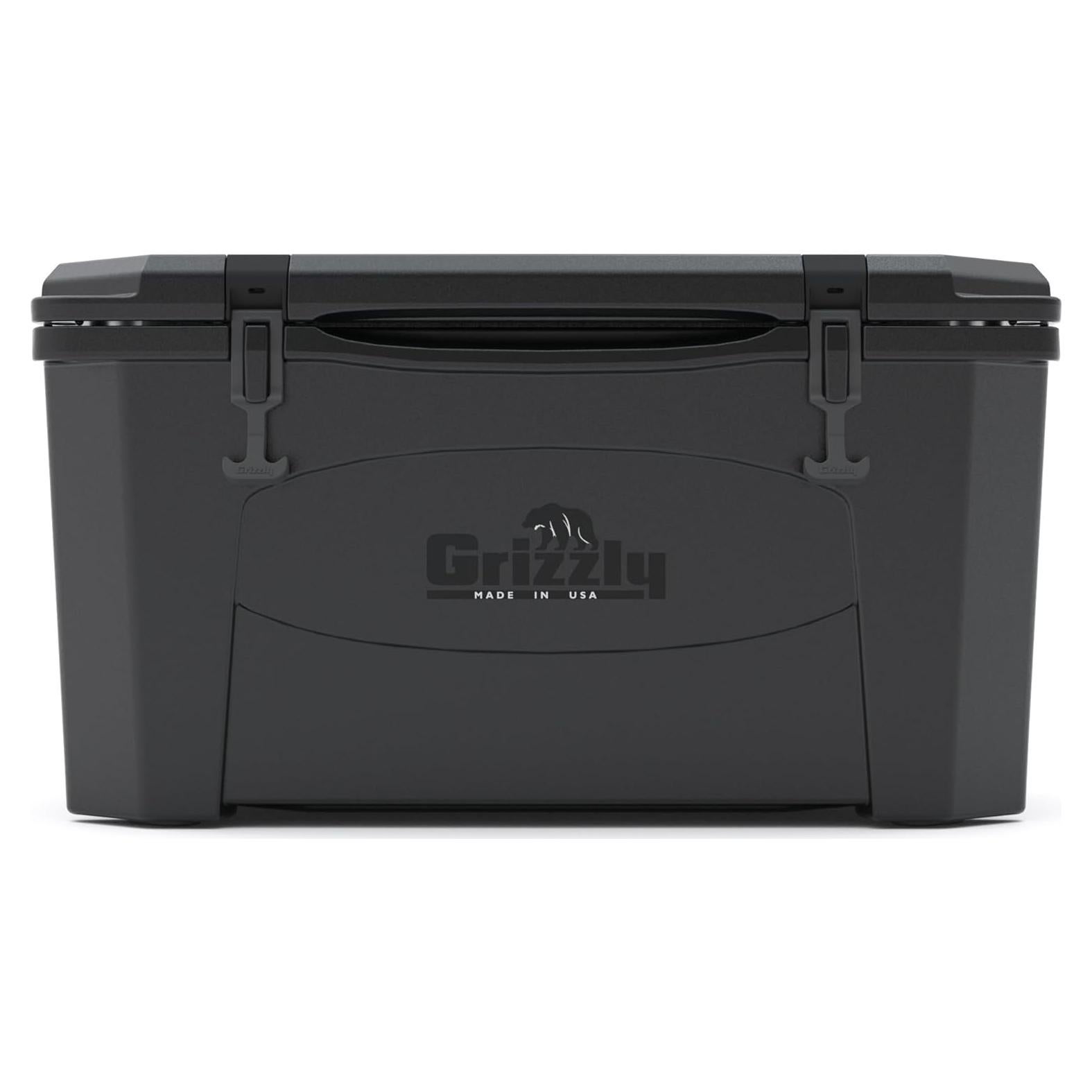 Cooler Grizzly 45 qt Aislado Rotomoldeado Negro - Hecho en EE. UU.