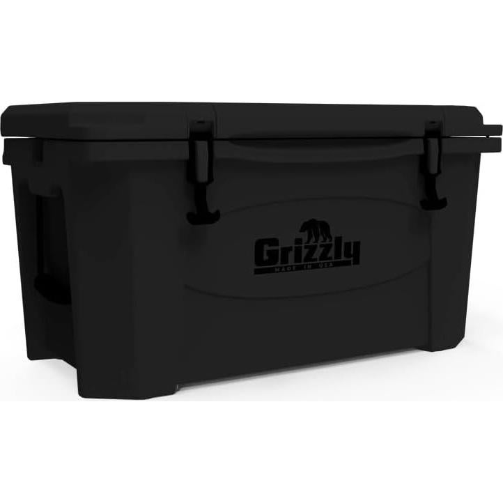 Cooler Grizzly 45 qt Aislado Rotomoldeado Negro - Hecho en EE. UU.